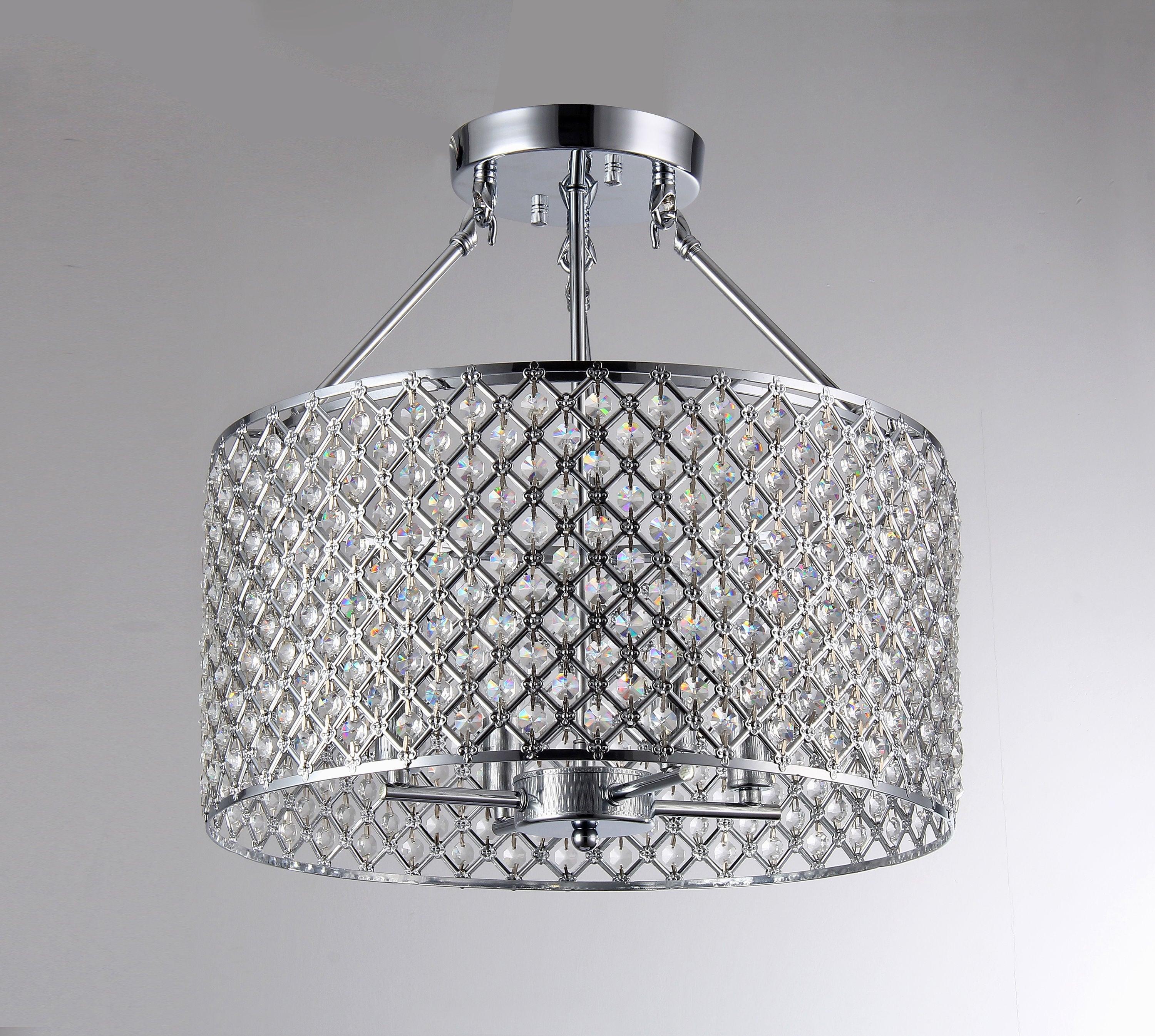 Kirsten Crystal Semi-Flush Mount