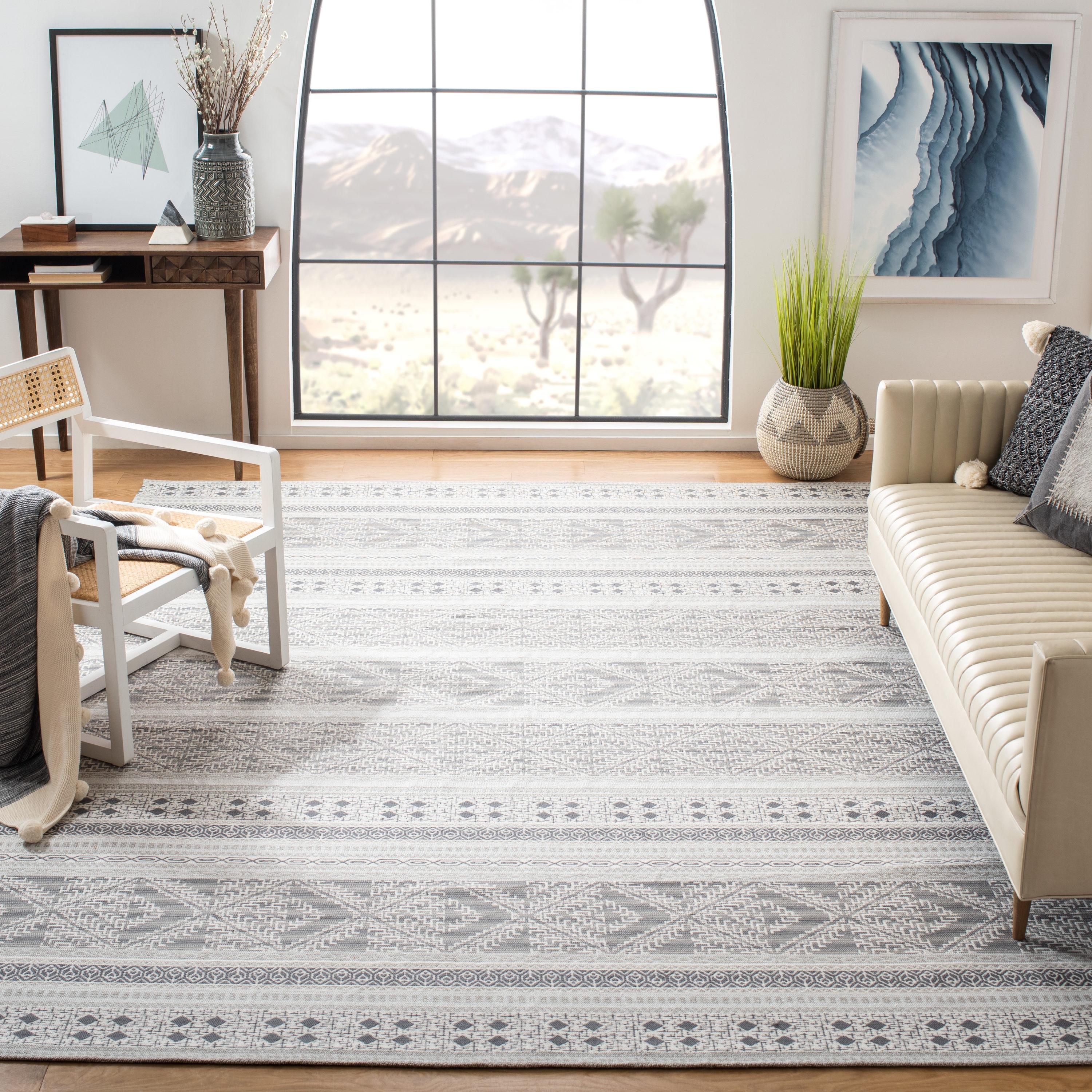 Classic Vintage CLV717 Hand Woven Area Rug - Grey - 6'x9' - Safavieh.