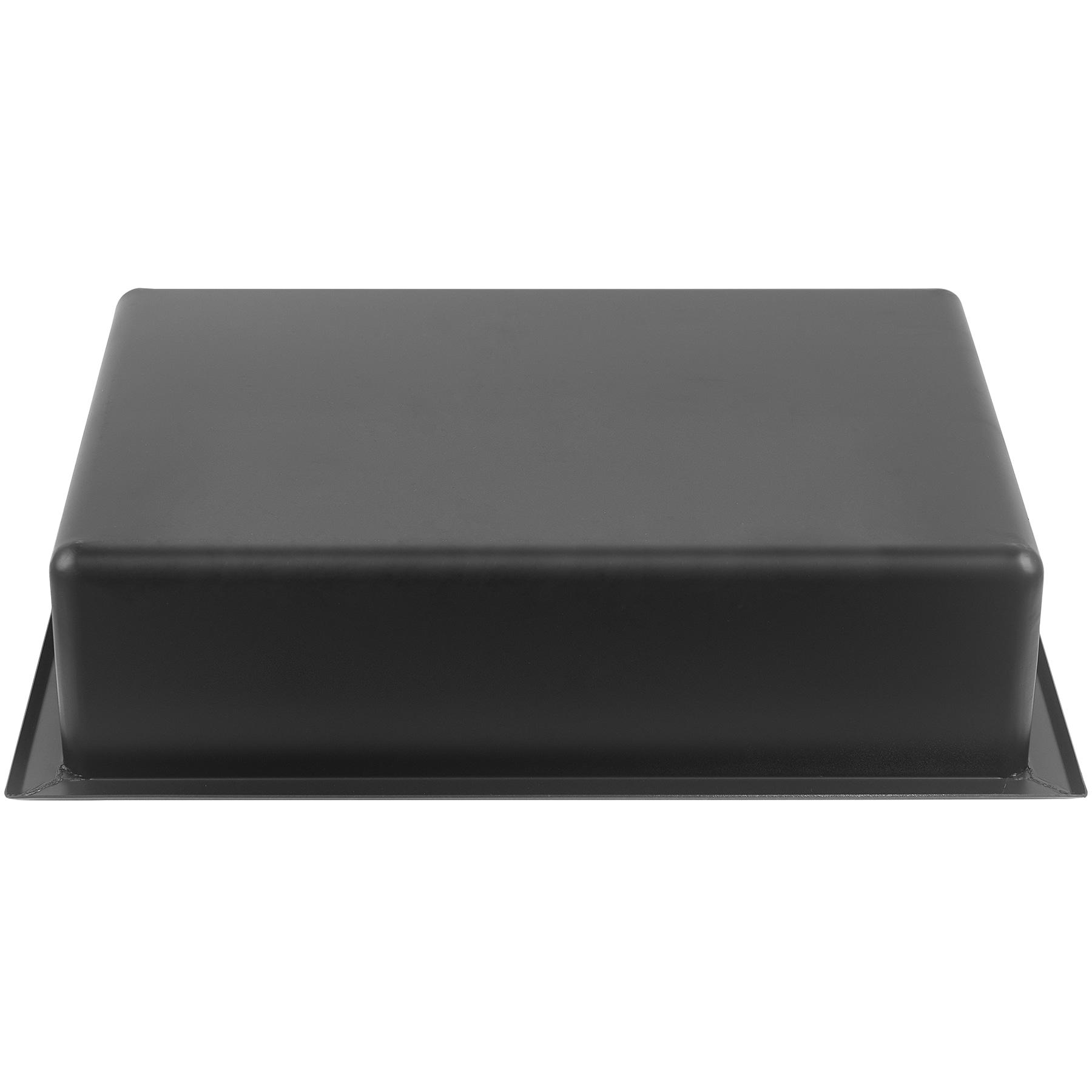 16 in. W x 12 in. H x 4 in. D 18-Gauge Bathroom Shower Wall Niche in Matte Black