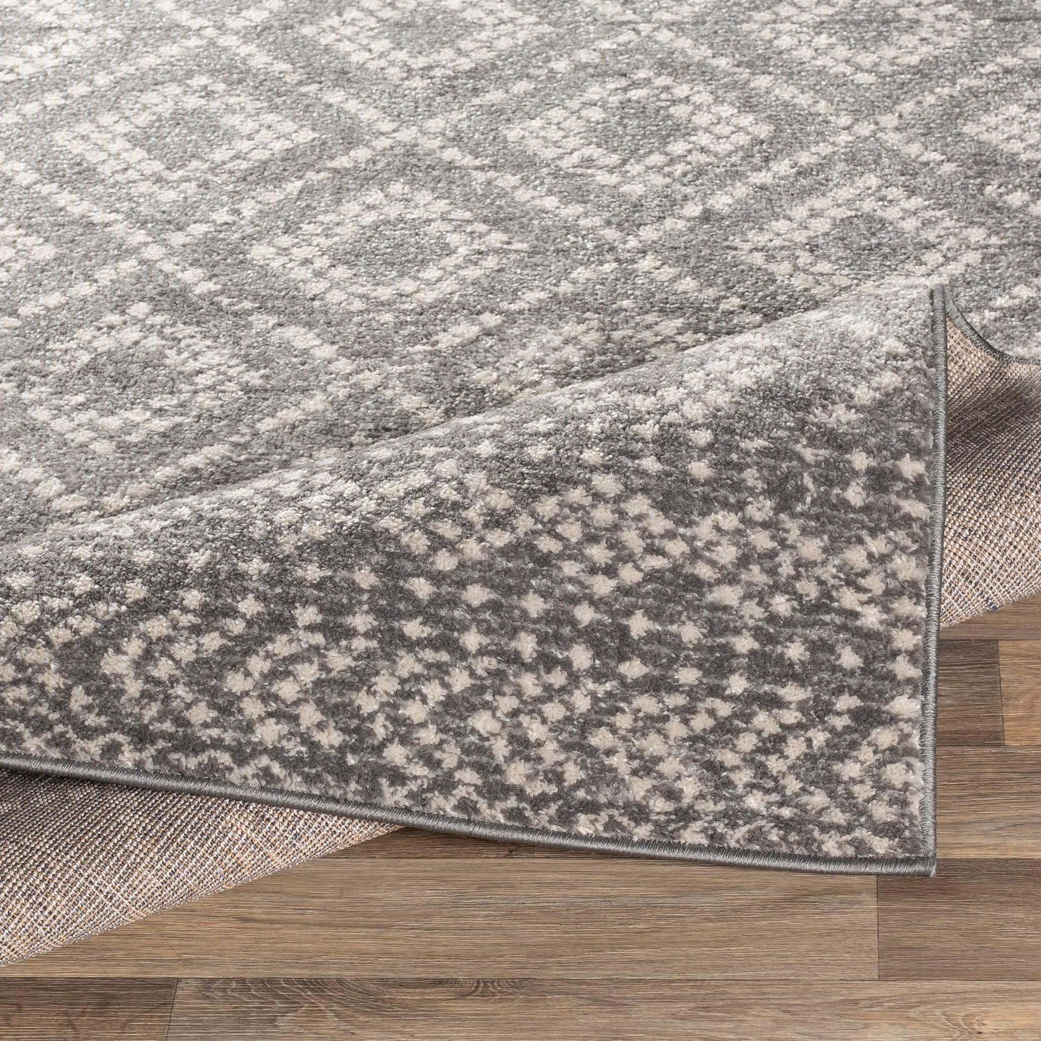 Livabliss Sunderland Trellis Indoor Area Rug, Medium Gray ,7.83' x 10.25'