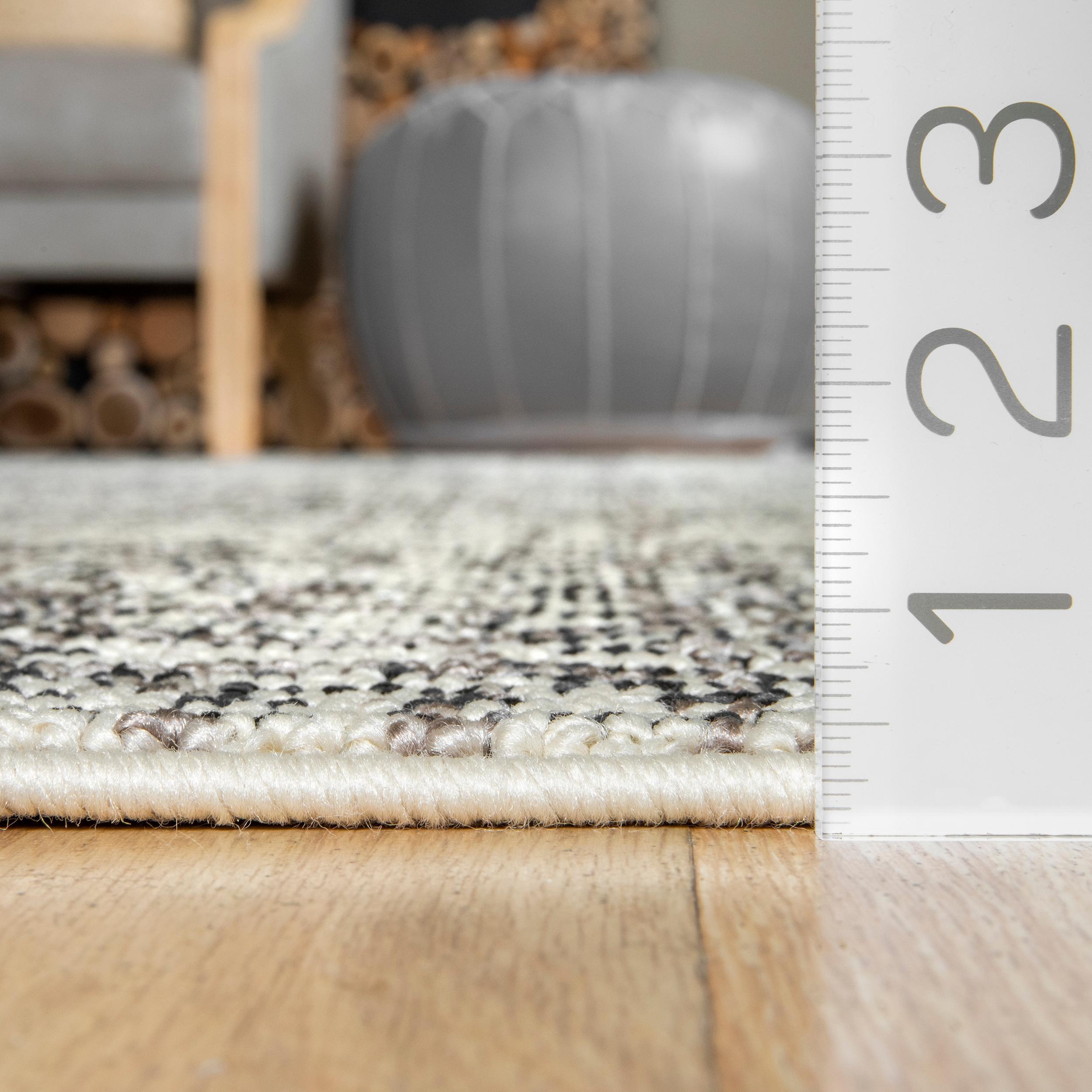 Nuloom Chenoa Striped Global Tassel Indoor Area Rug, 4' x 6', Ivory