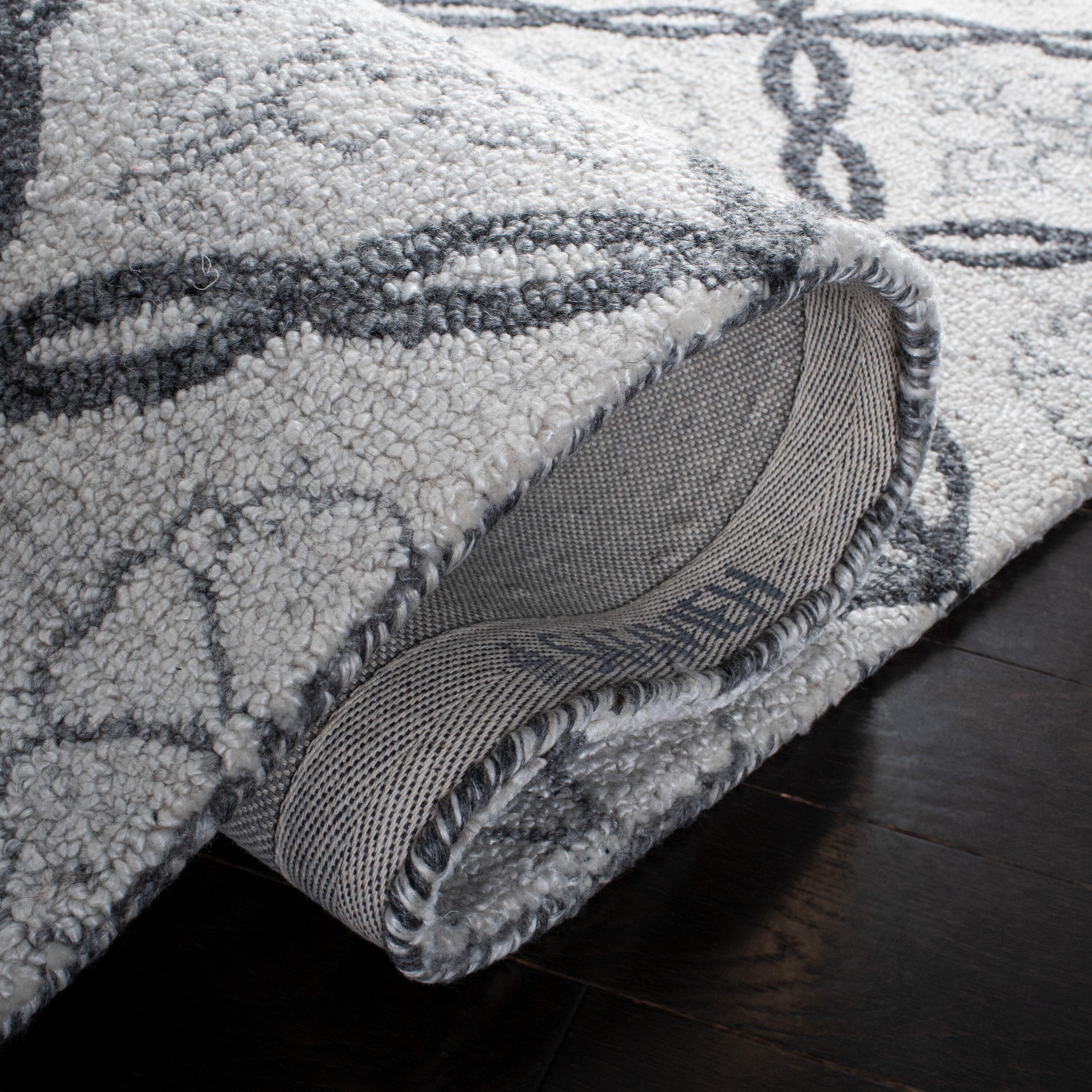 Marquee MRQ118 Hand Tufted Indoor Area Rug - Ivory/Grey - 8'x10' - Safavieh