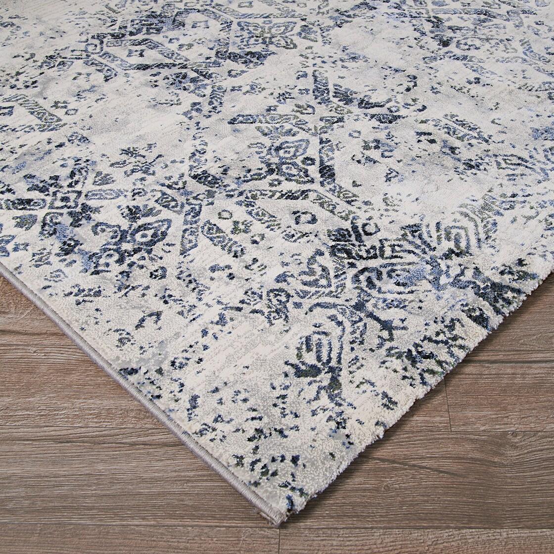 Easton Oyster Viscose 5'3" x 7'6" Transitional Area Rug