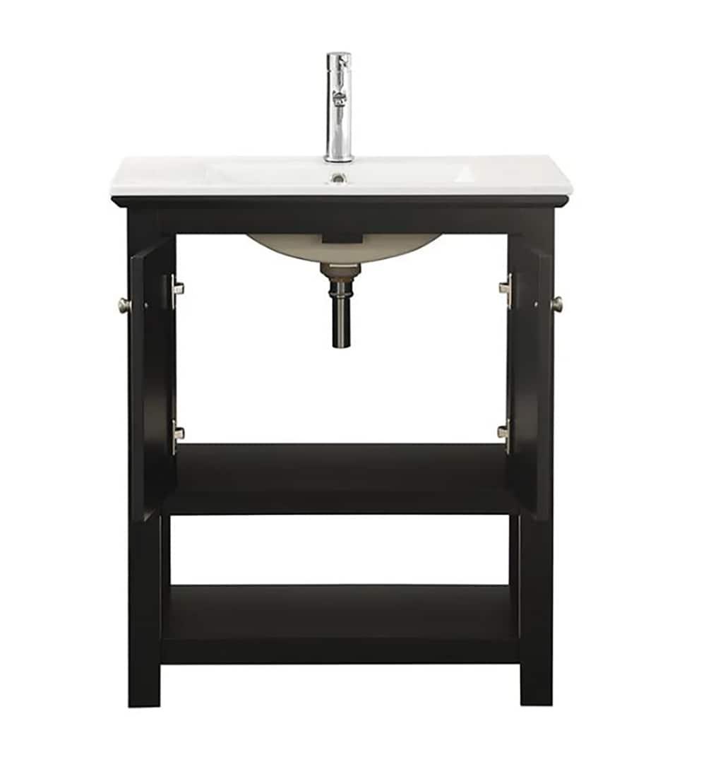 Manchester 30" Freestanding Single Sink Bathroom Vanity with Integrated Sink (Faucet Not Included)