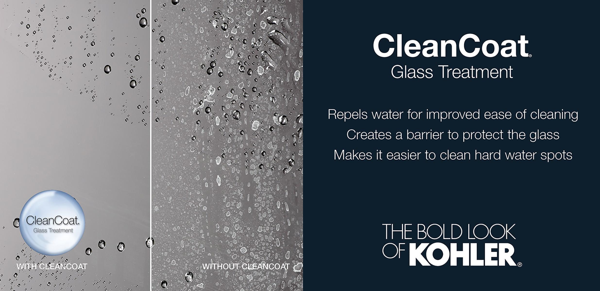 Levity 59.63" x 59.75" Bypass Bath Door with CleanCoat® Technology