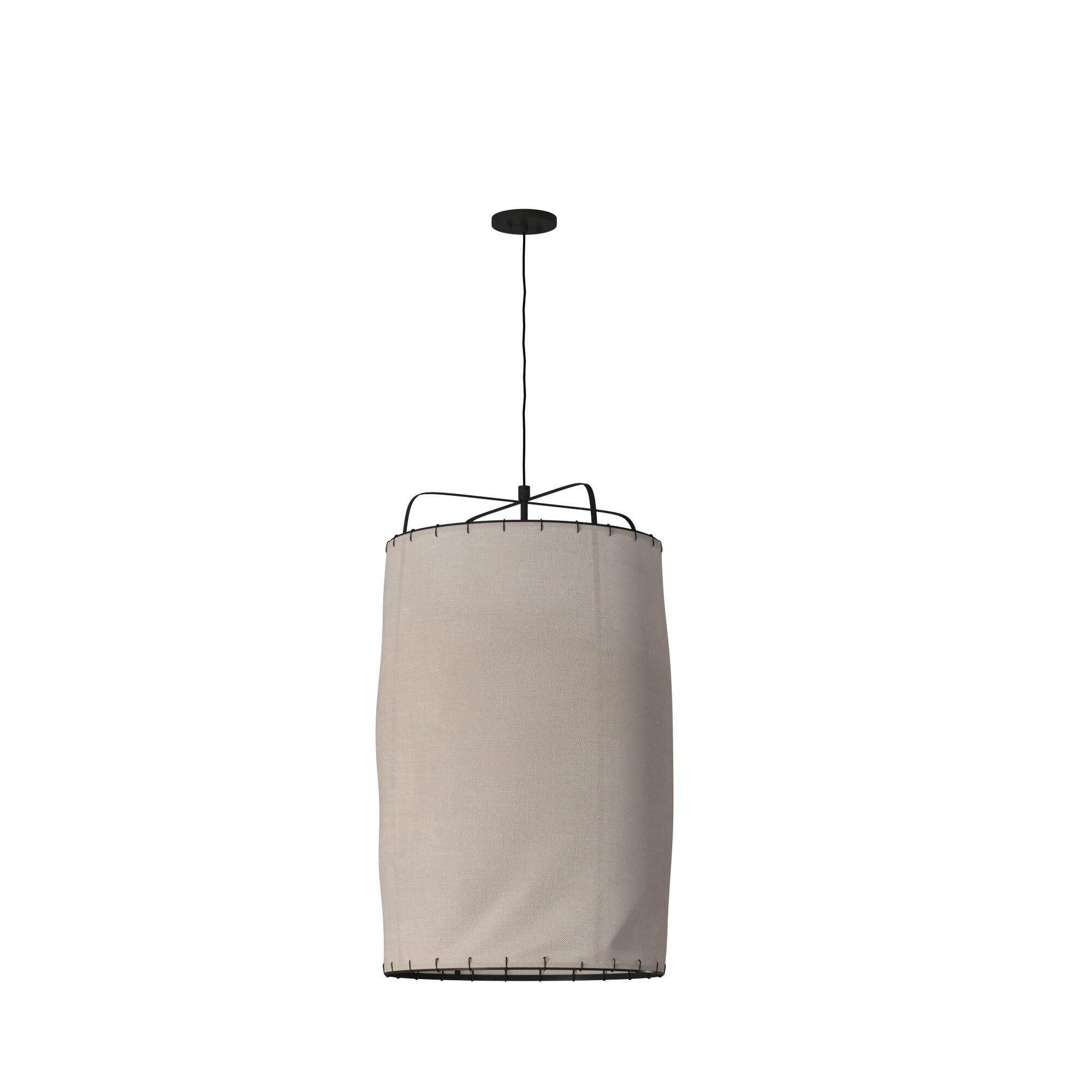 ED Ellen DeGeneres Dunne 4 - Light Aged Iron Drum Pendant