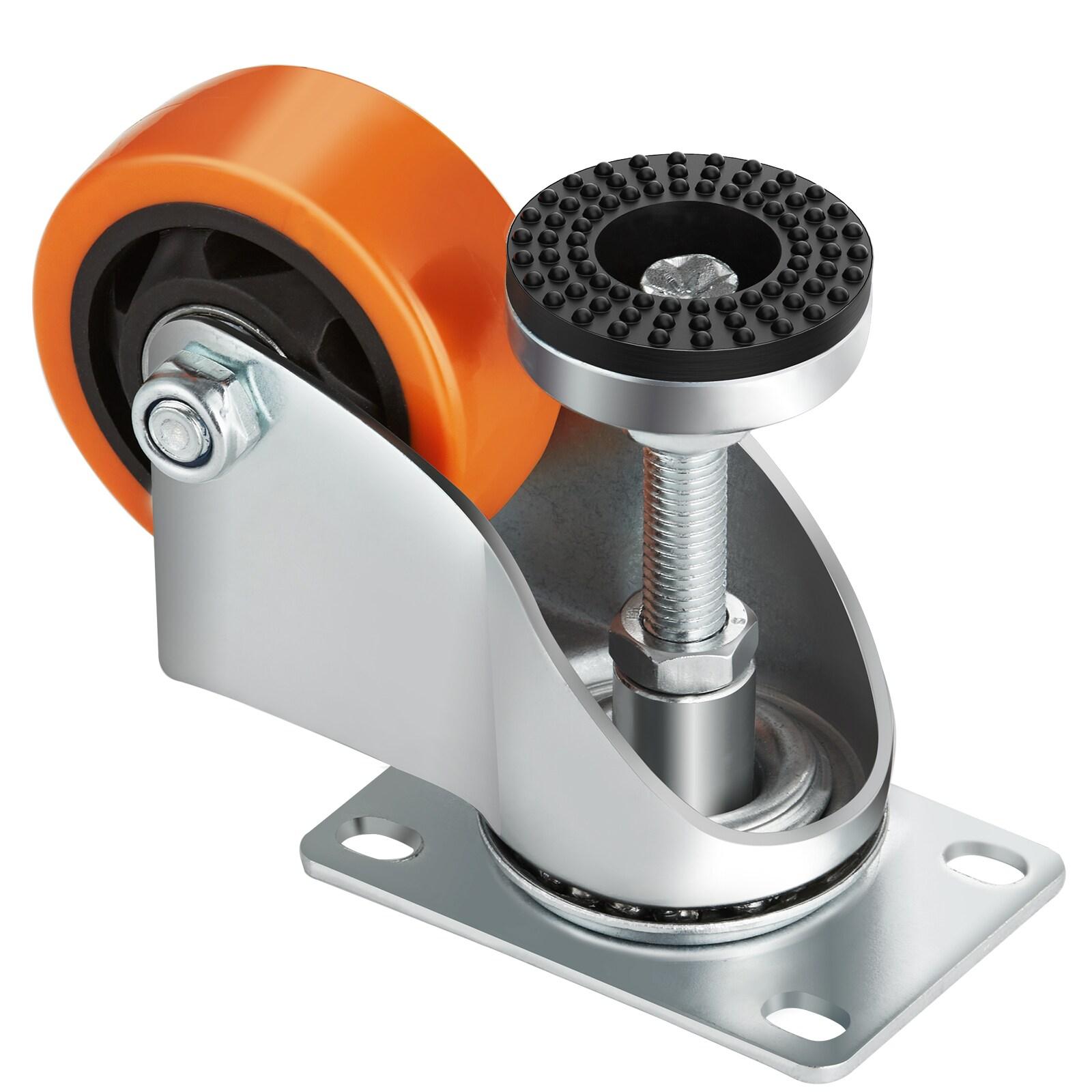VEVOR VEVOR Leveling Casters, Set of 4, 720 lbs Total Load Capacity, 3 inches Diameter (Set of 4)