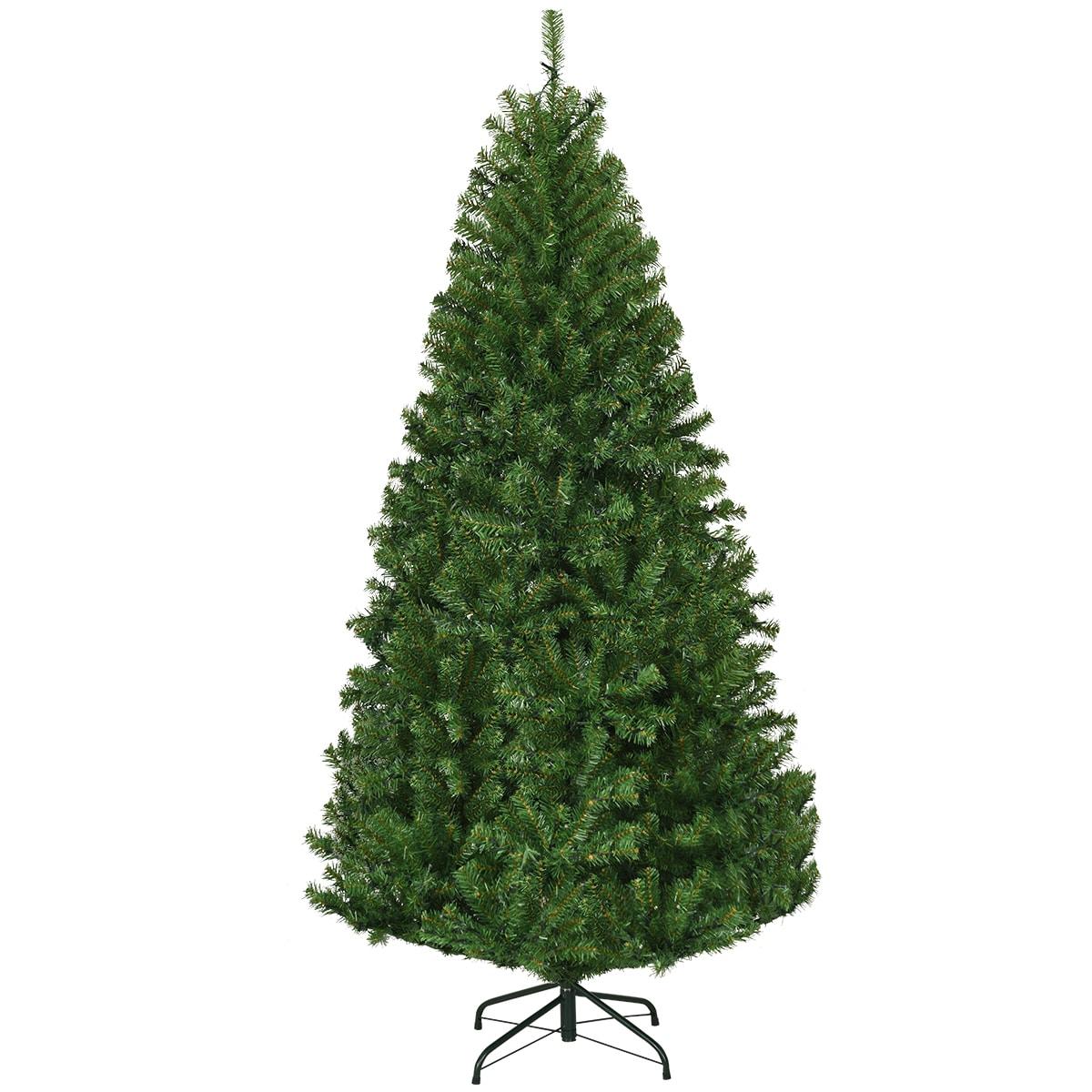 6 FT Pre-Lit Multicolor LED Artificial Christmas Tree with Metal Stand