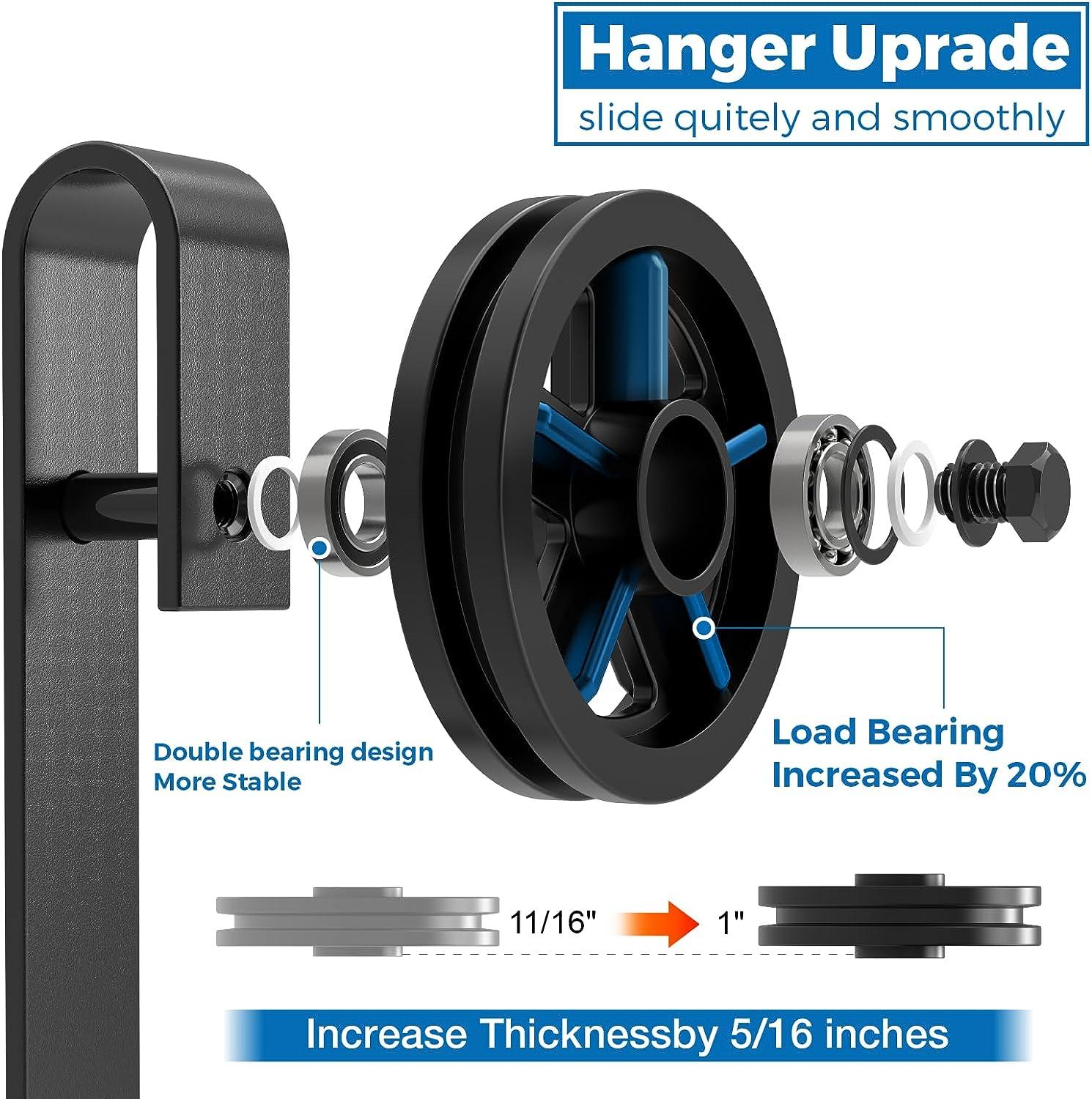 Lazio Sliding Standard Double Barn Door Hardware Kit
