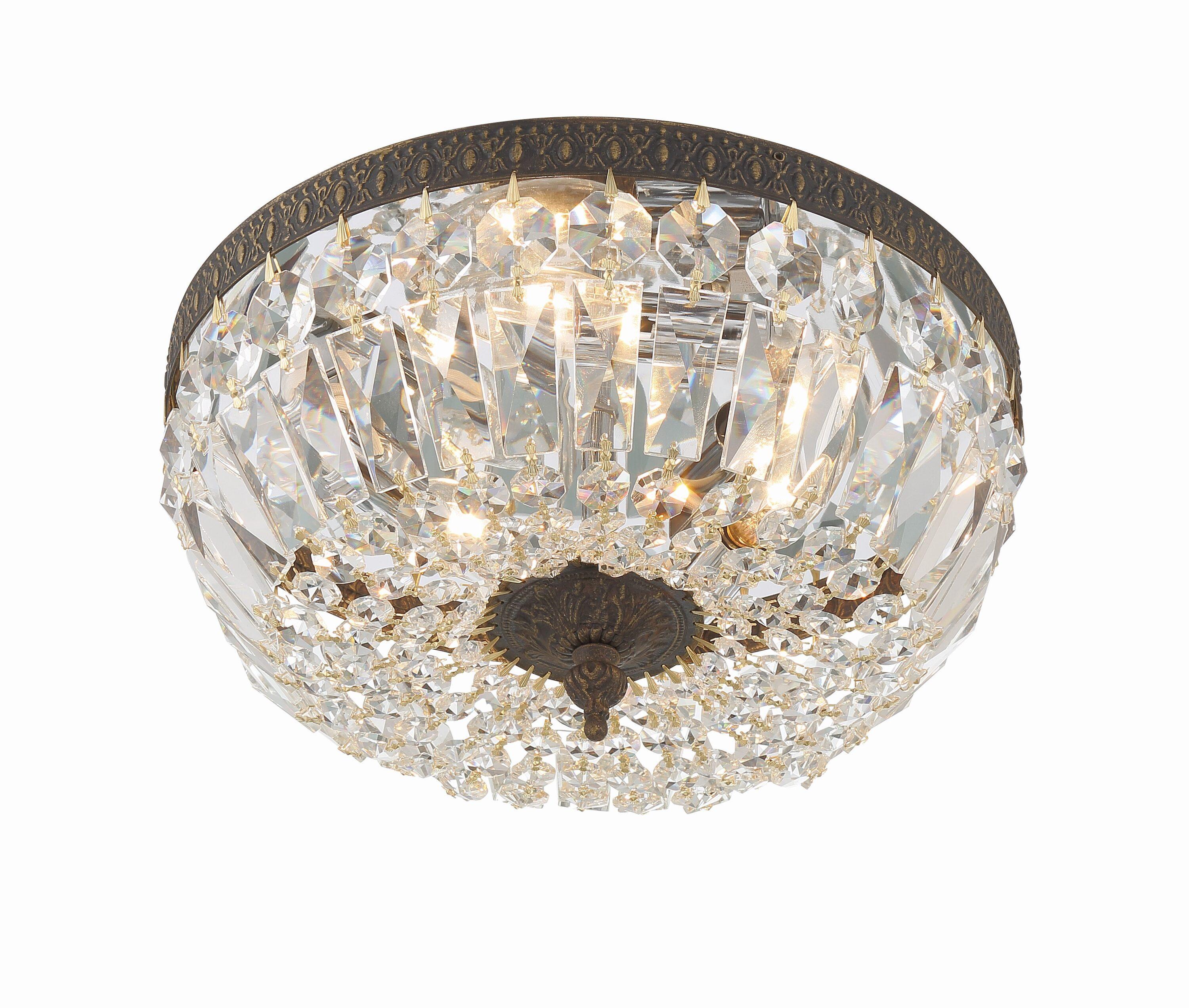 Crystorama Lighting - Three Light Ceiling Mount - Ceiling Mount - Three Light