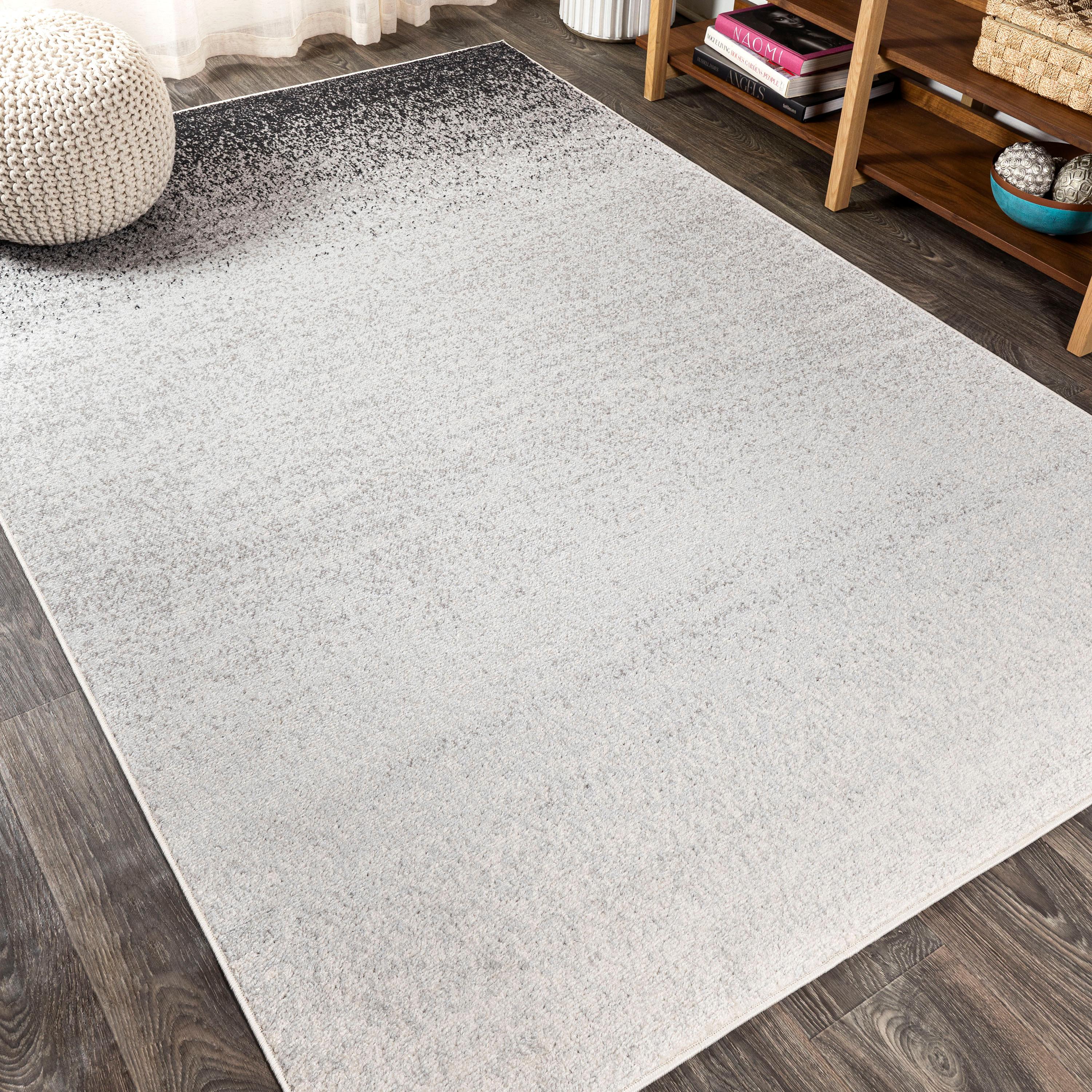 4'x6' Shore Modern Gradient Area Rug, Gray/Cream - JONATHAN Y