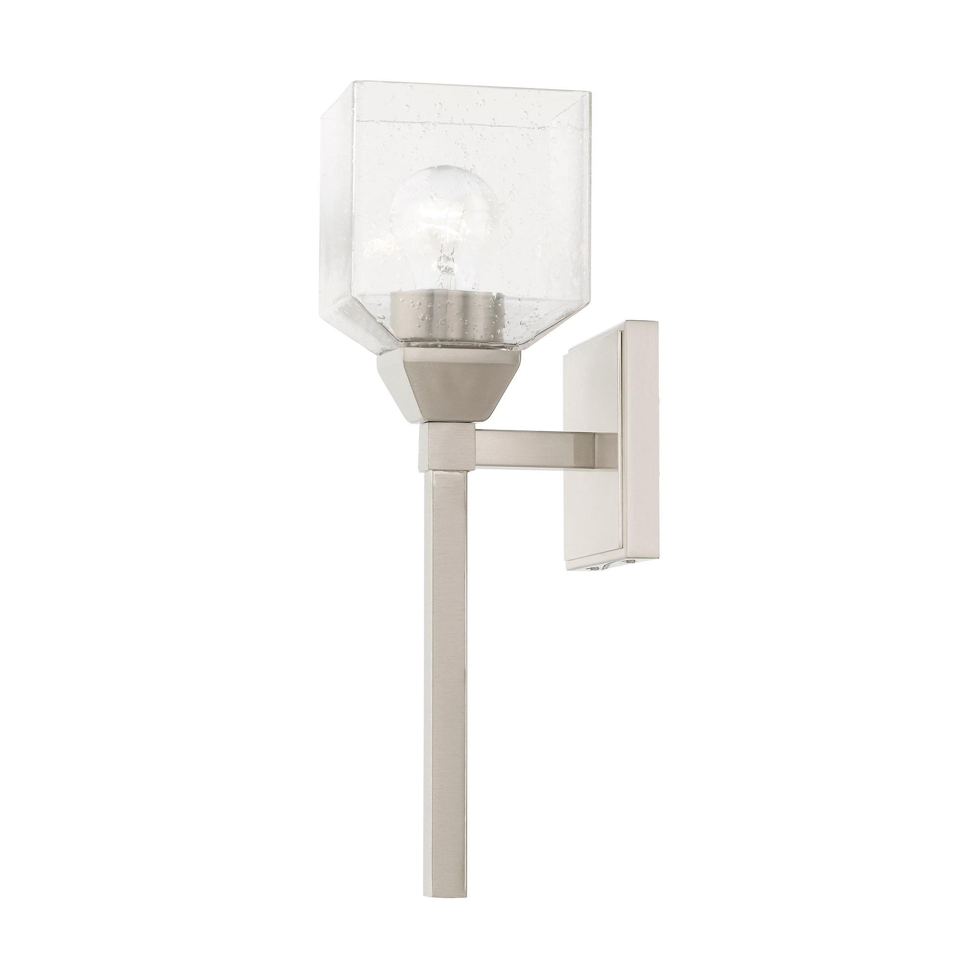 Livex Lighting Aragon 1 - Light Vanity in  Brushed Nickel