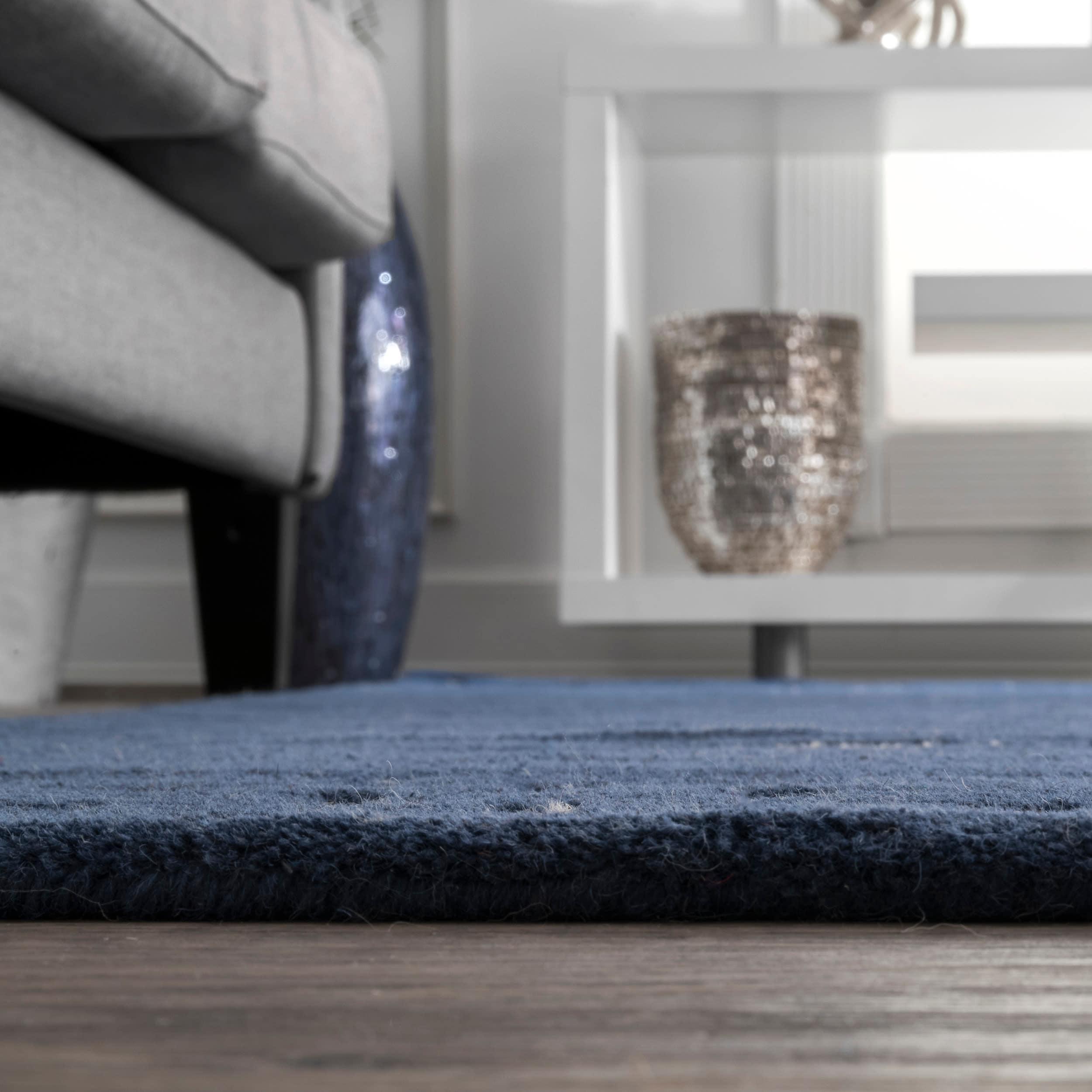 Nuloom Mandia Striped Wool Area Rug, 5' x 8', Navy
