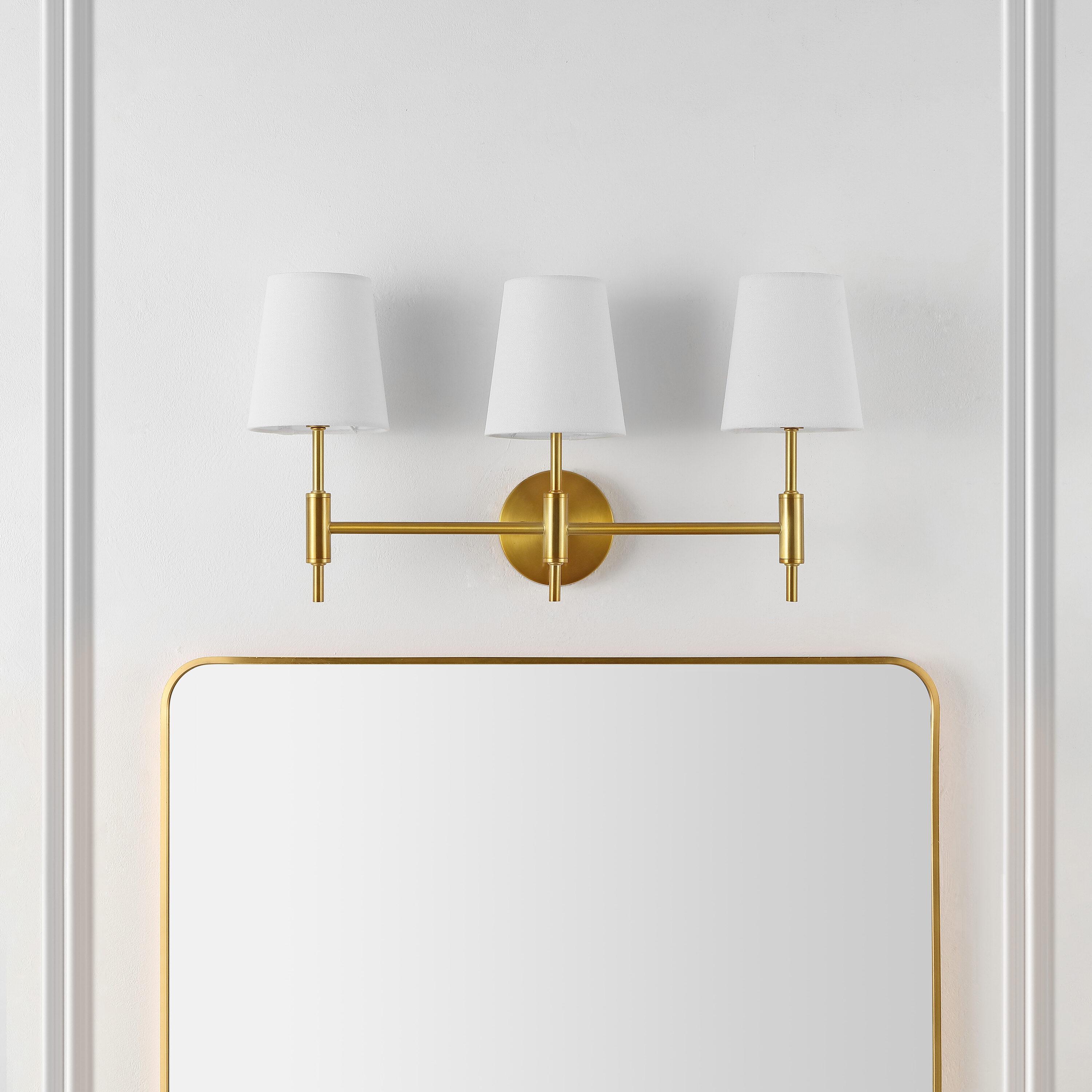 Darya 3 Light 24" Wall Sconce - SCN4119 - Brass - Safavieh