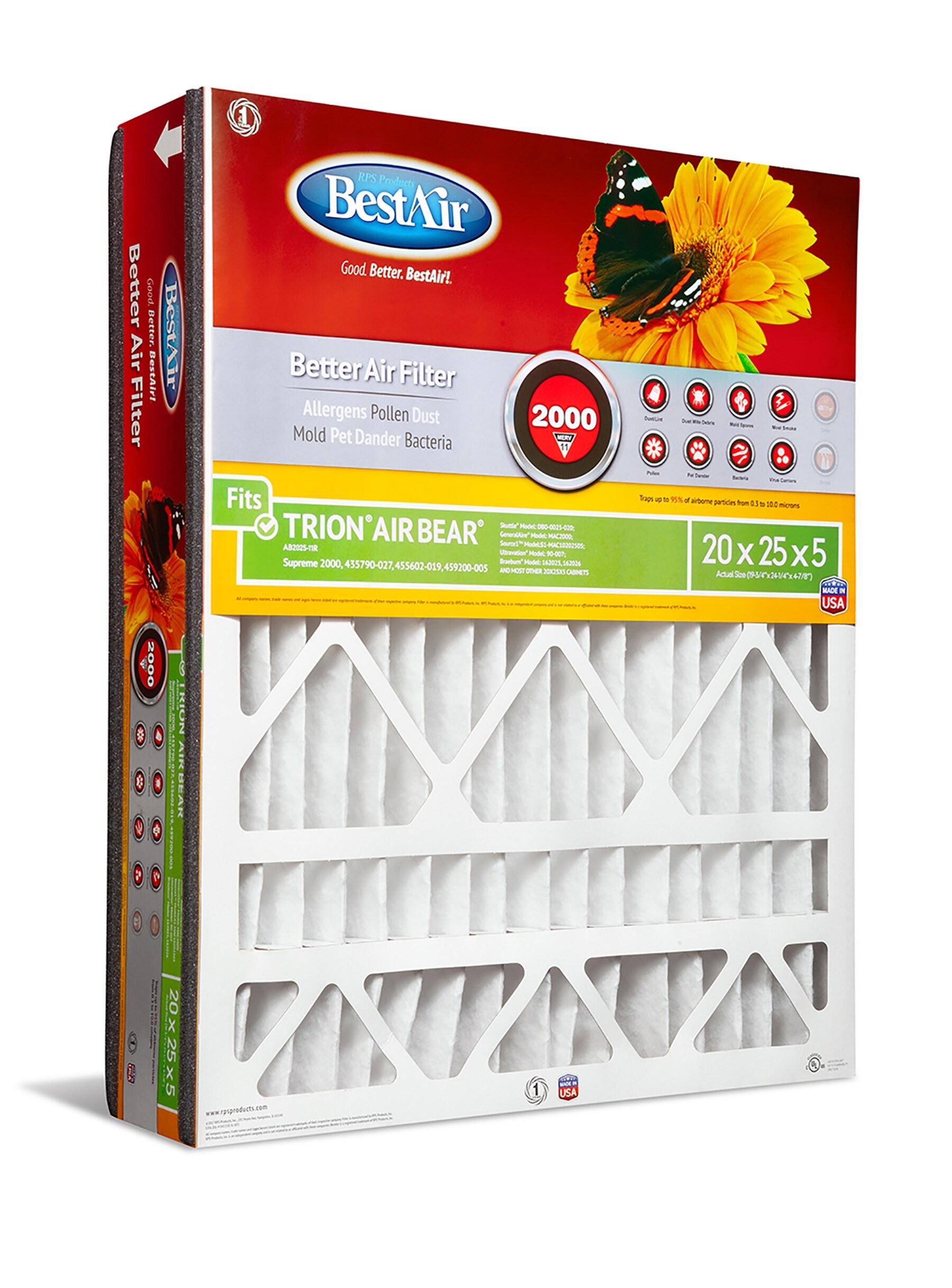 BestAir 20x25x5 MERV 11 Pleated Air Filter