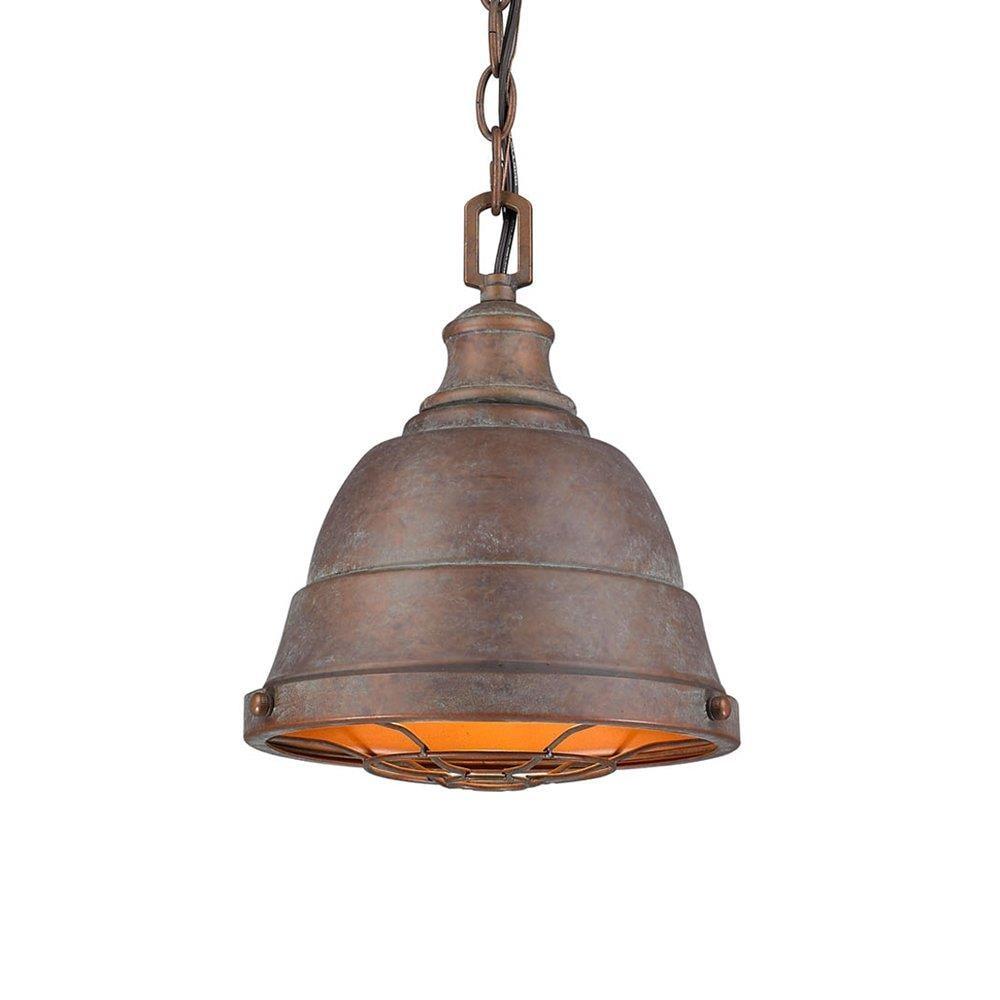 Bartlett Mini Pendant in Copper Patina