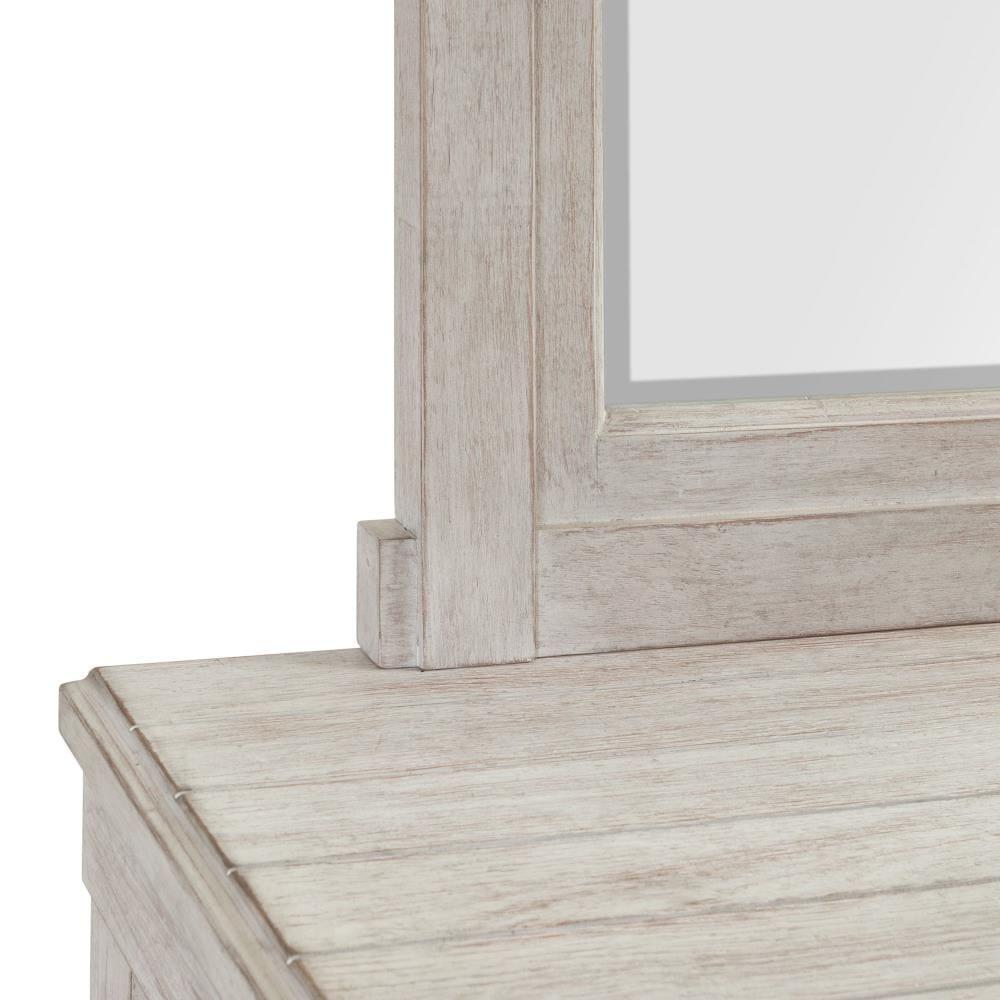 Jack Whitewashed King Bedroom Set with Storage and USB Ports