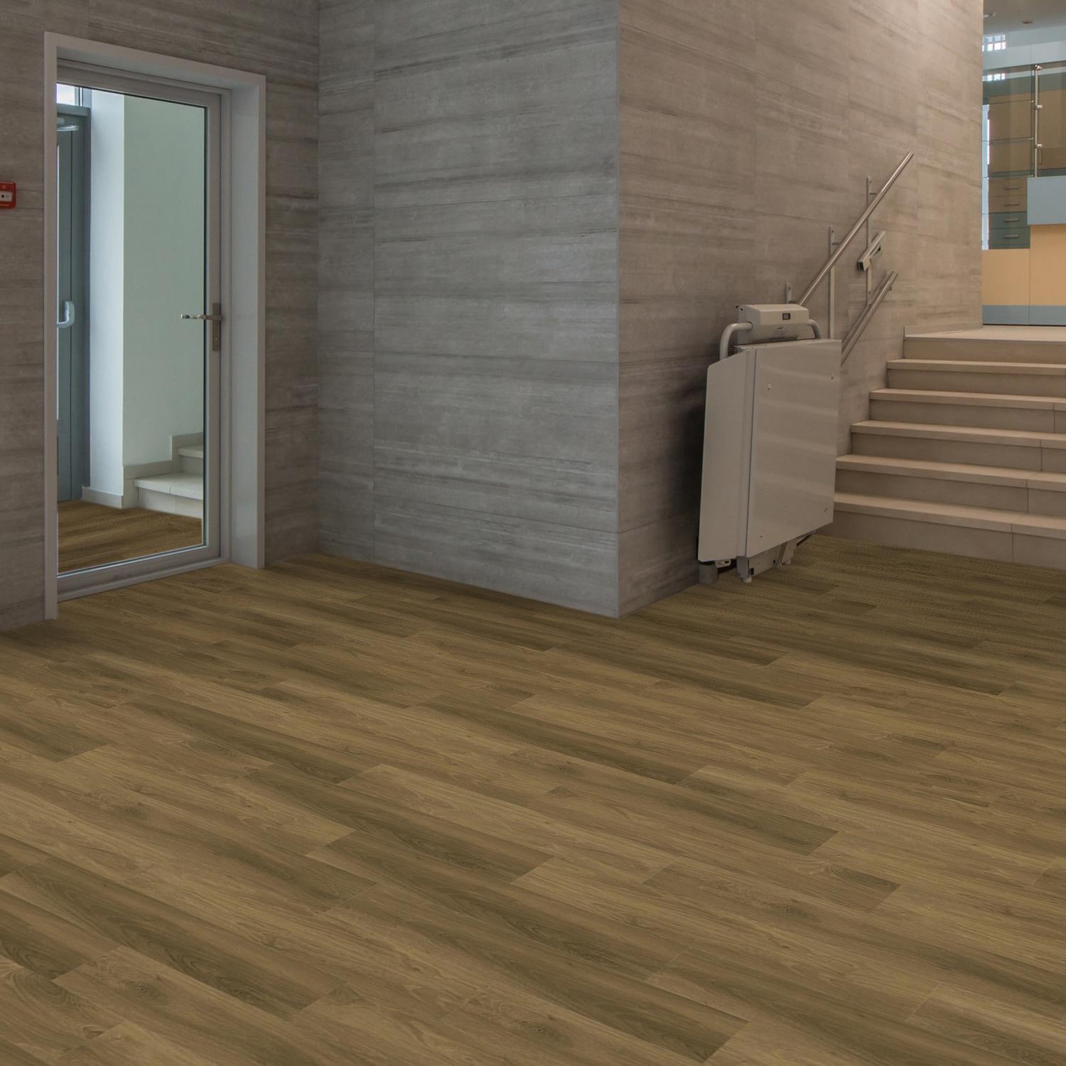 Lucida USA GlueCore Classic 22mil x 7.3" W x 48" L Glue Down Vinyl Tile Flooring