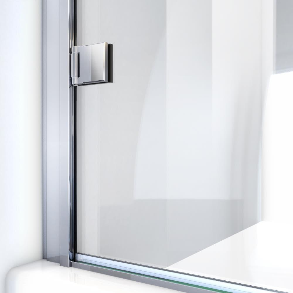 MP Swinging 24" x 73" Hinged Semi-Frameless Shower Door