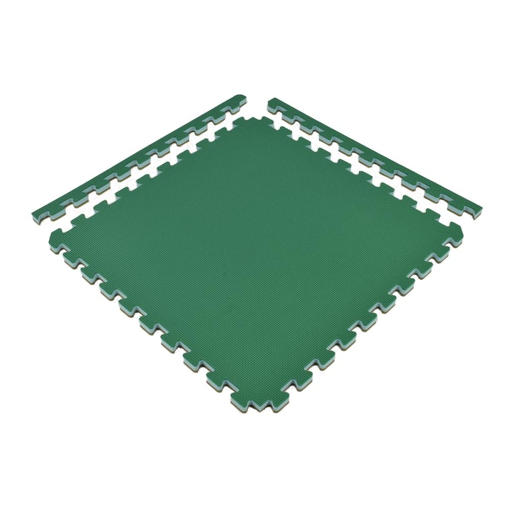 Greatmats Home Sport and Play Interlocking Reversible Mat 3/4 Inch x 2x2 Ft. Green/Brown Case of 10