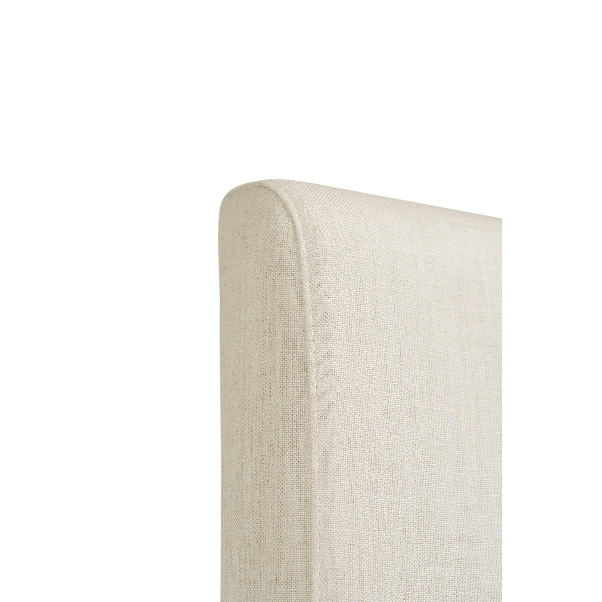 Brax Bar Height 28-inches Stool Natural White Sand, with Upholstered Back and Wood Base - 2-Pack