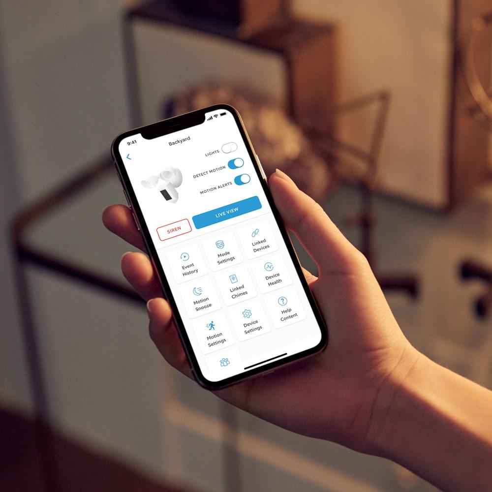 Ring Floodlight Cam Wired Plus Security Camera - Black: Wi-Fi, Motion Detection