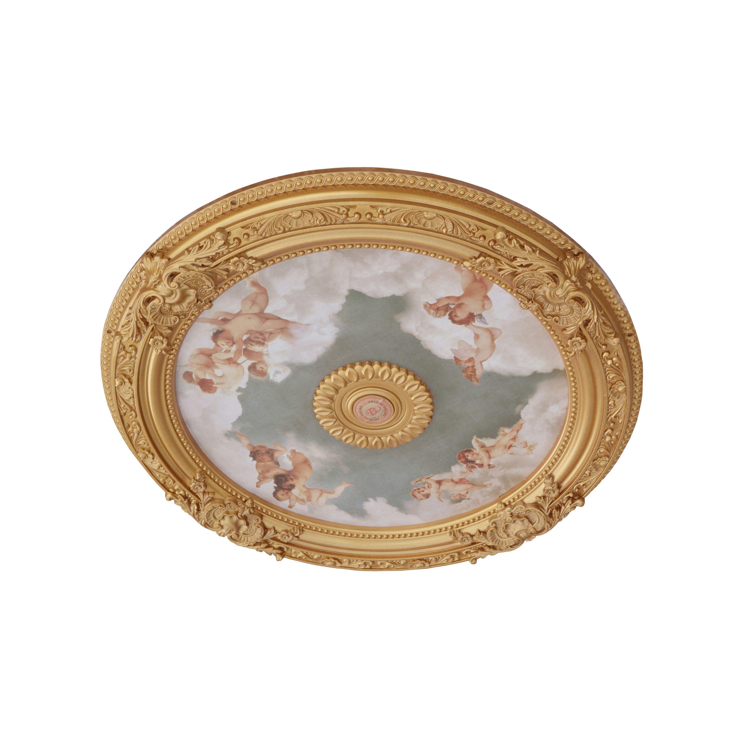 Round Chandelier Ceiling Medallion