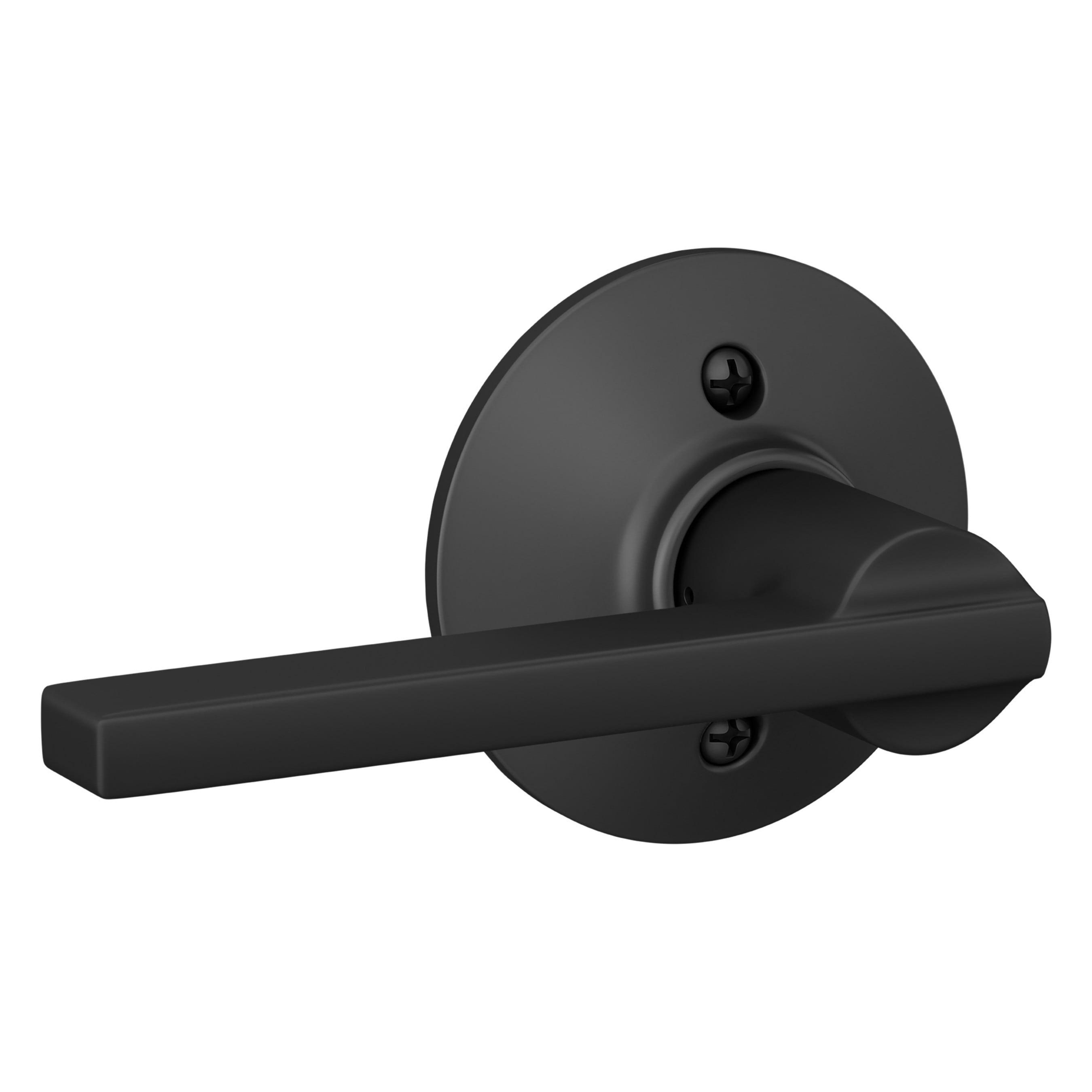 Schlage Latitude Matte Black Passage Lever Right or Left Handed