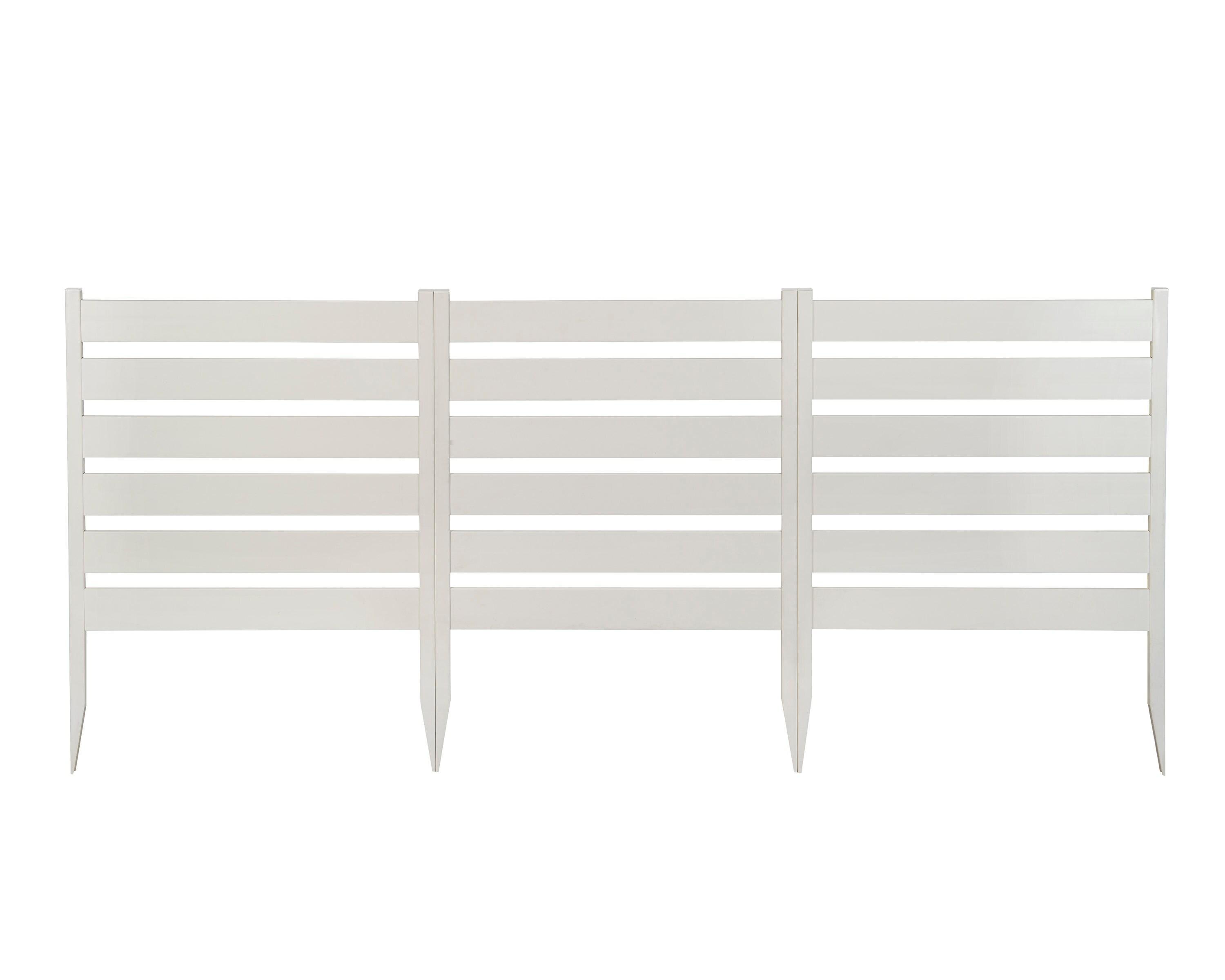 Zippity Outdoor Products 26in H x 24in W (3 Panels) No Dig Zippity Maui Fence Kit, Charcoal Color WoodTek Vinyl Fence Panel, Temporary Outdoor Border for Garden, Easy Install DIY Fence for Backyard, Patio, & Deck, ZP19066