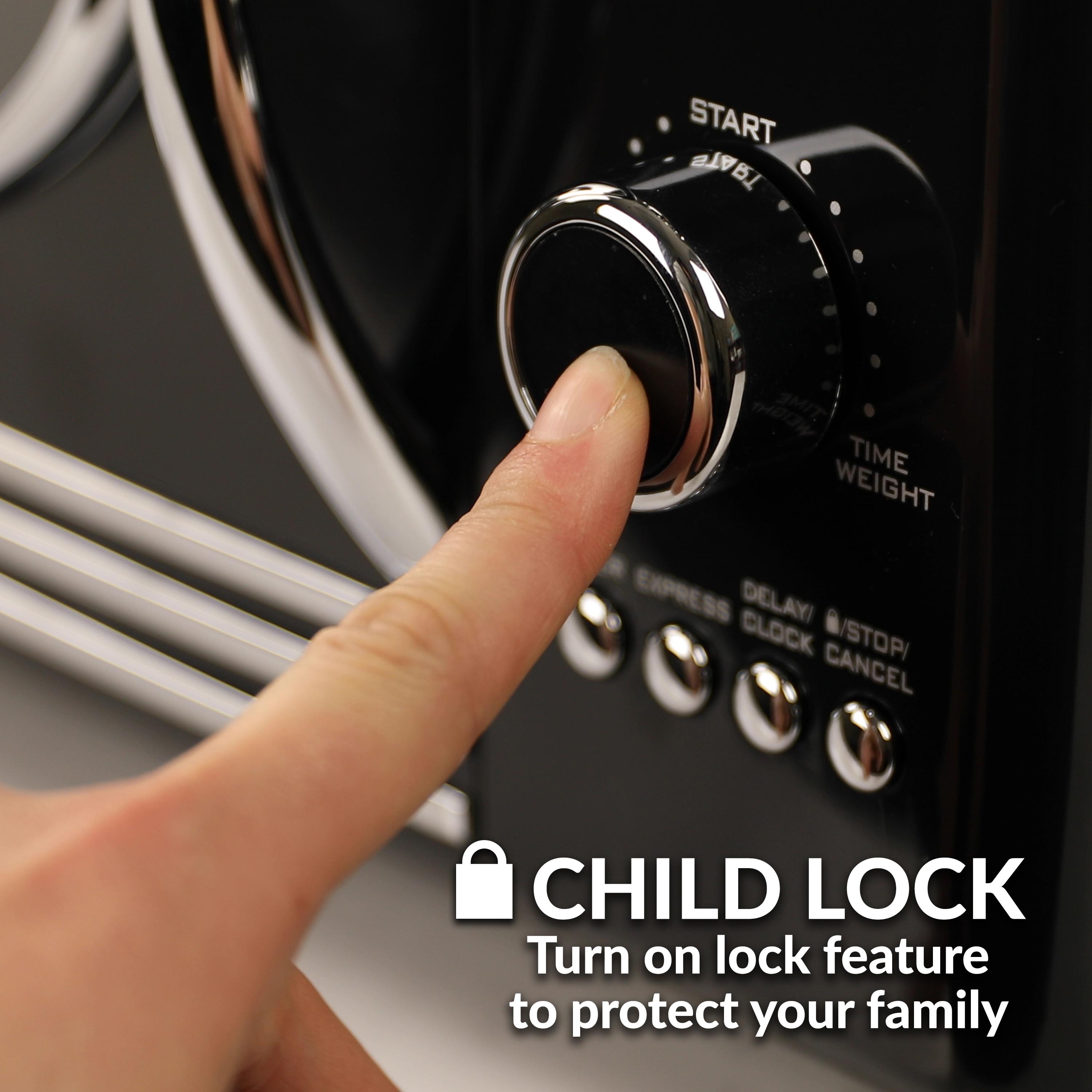 Nostalgia Retro 19" 0.9 cu ft. 800-Watt Countertop Microwave Oven