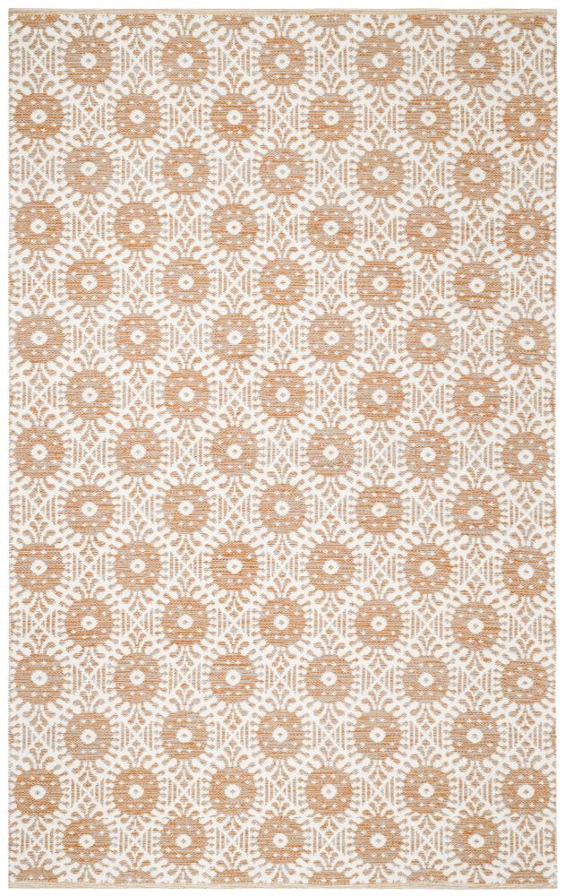 Montauk MTK612 Hand Woven Area Rug - Orange/Ivory - 5'x8' - Safavieh.