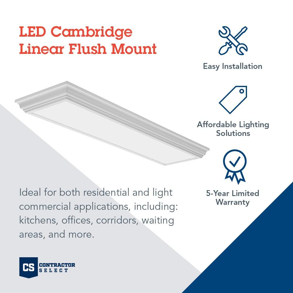 Lithonia Lighting LED Cambridge FMFL Linear Low Profile Flush Mount Fixture