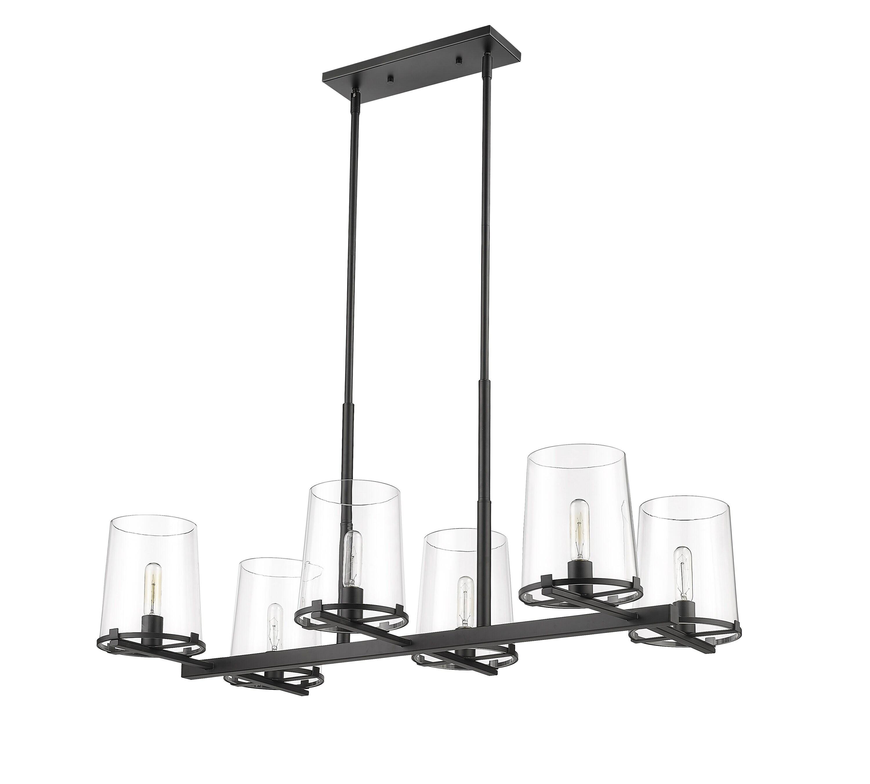 Z-Lite Callista 6 - Light Chandelier in  Matte Black