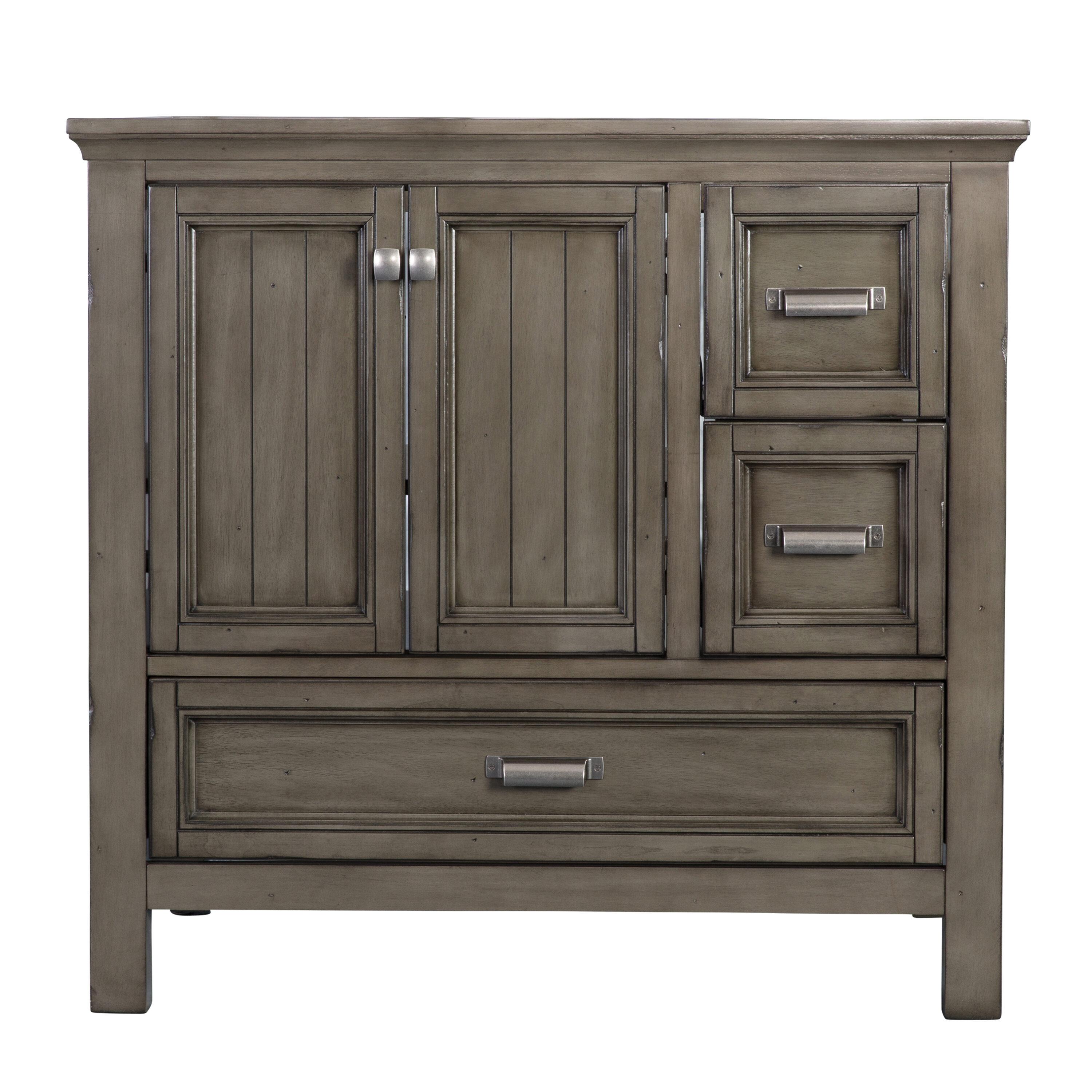 Foremost Brantley 36" Distressed Grey Bathroom Vanity