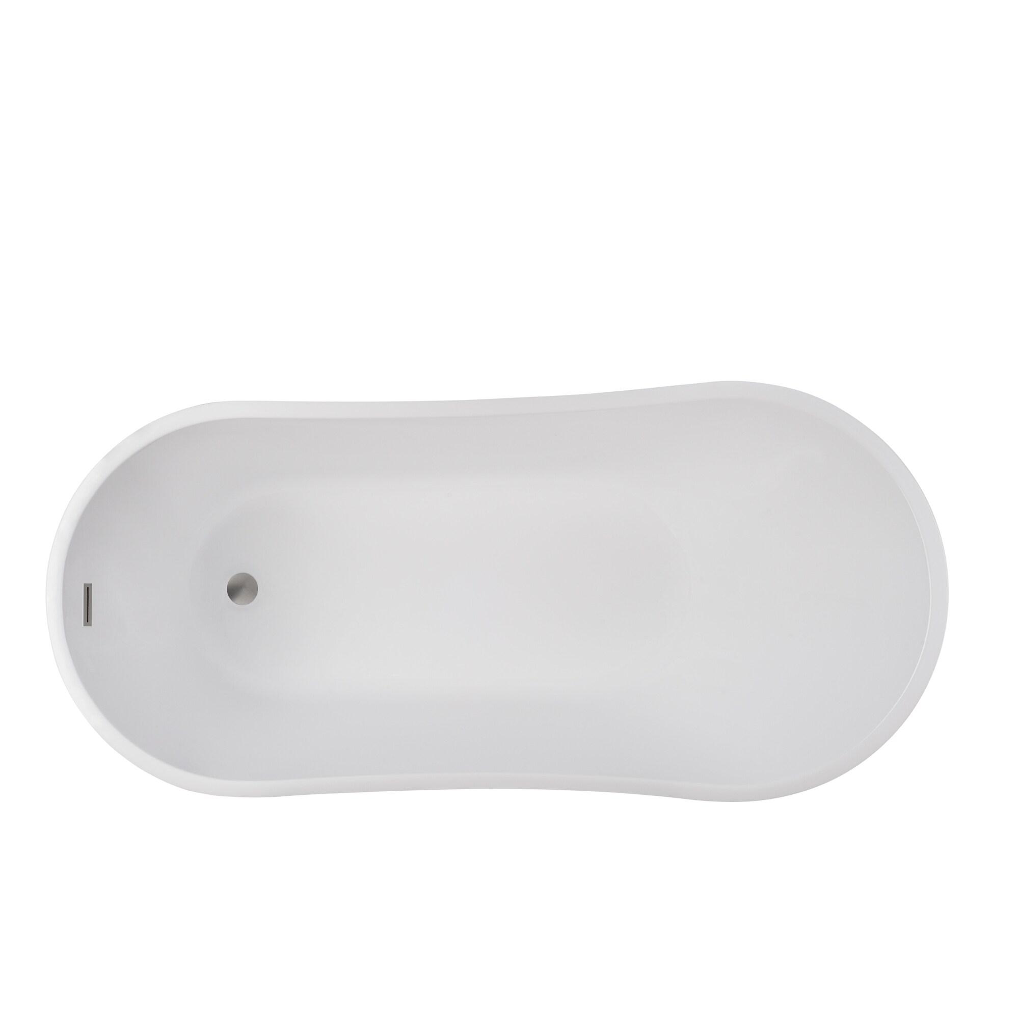 Amara Acrylic Freestanding Soaking Bathtub