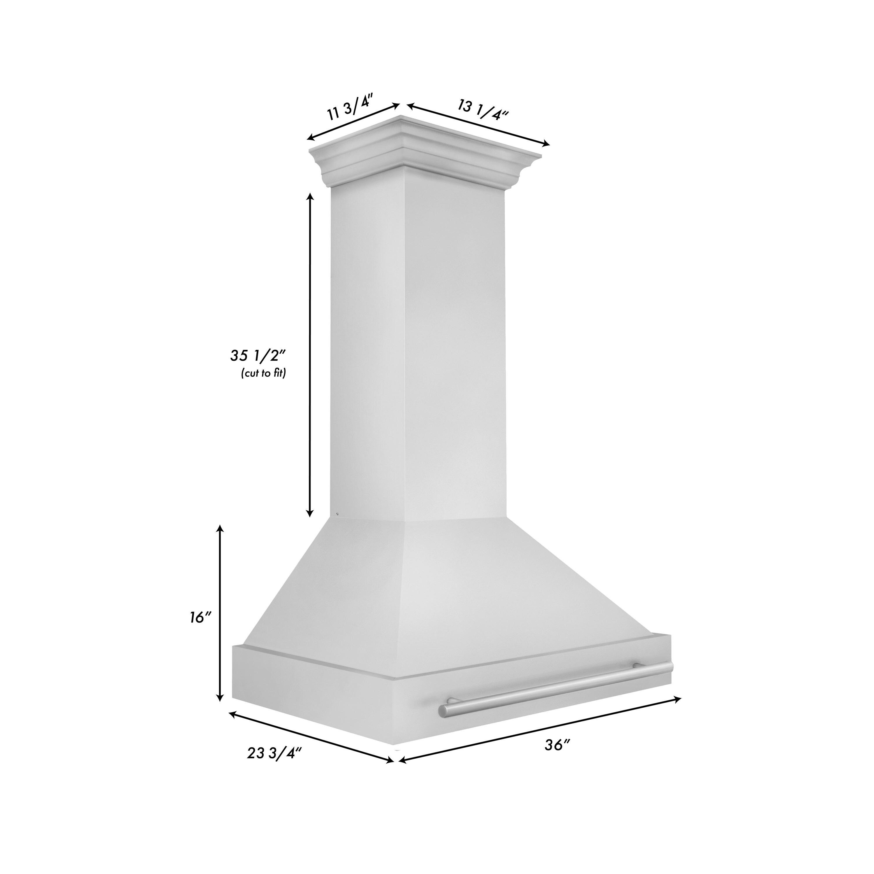 ZLINE ZLINE 36 in. Stainless Steel Range Hood W/ Stainless Steel Handle 8654STX-36