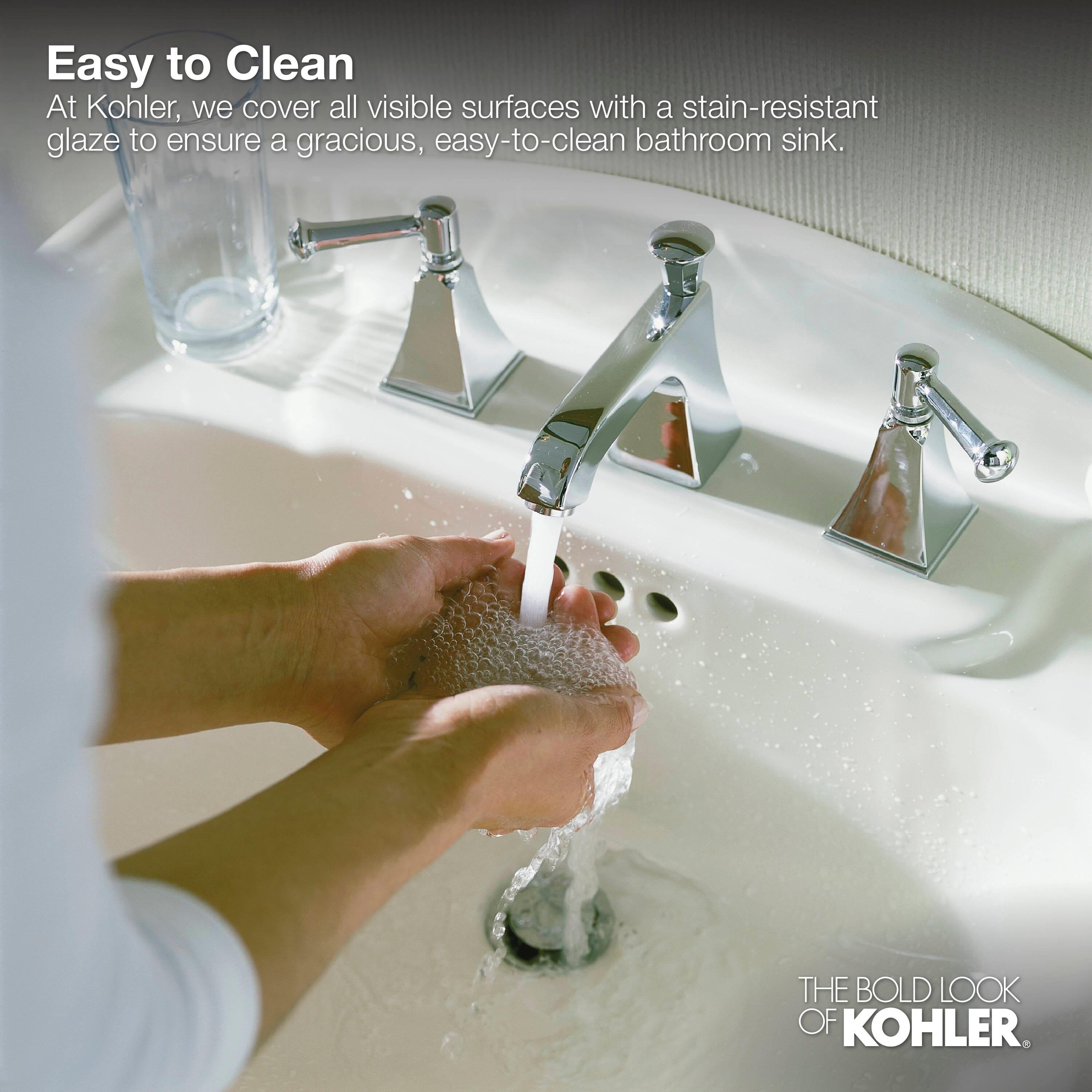 Pennington® Self-Rimming Drop-in Bathroom Sink with 4" Centers