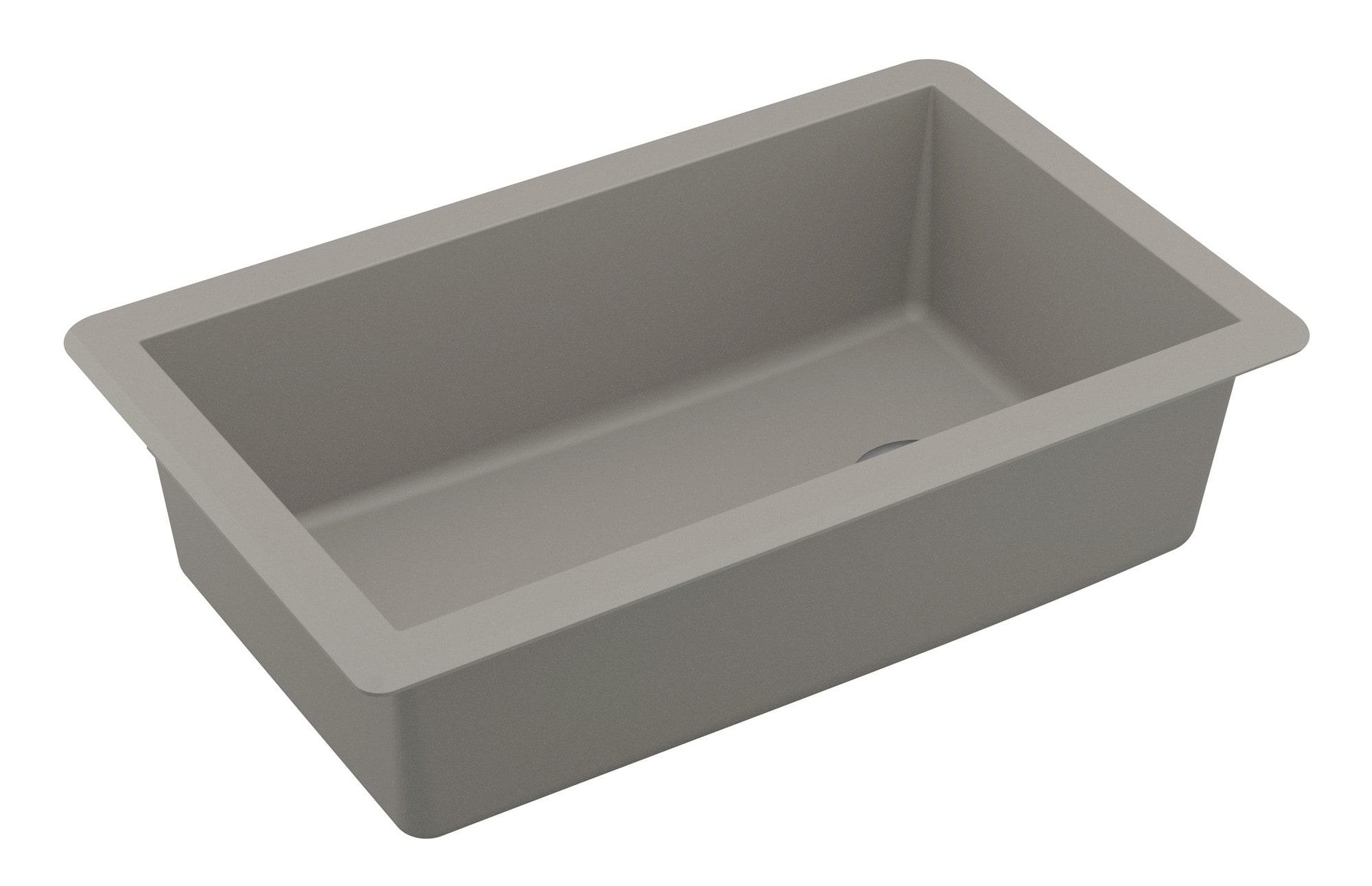 Karran Undermount Quartz Composite 31-3/4'' X 19-1/4'' Single Bowl Kitchen Sink