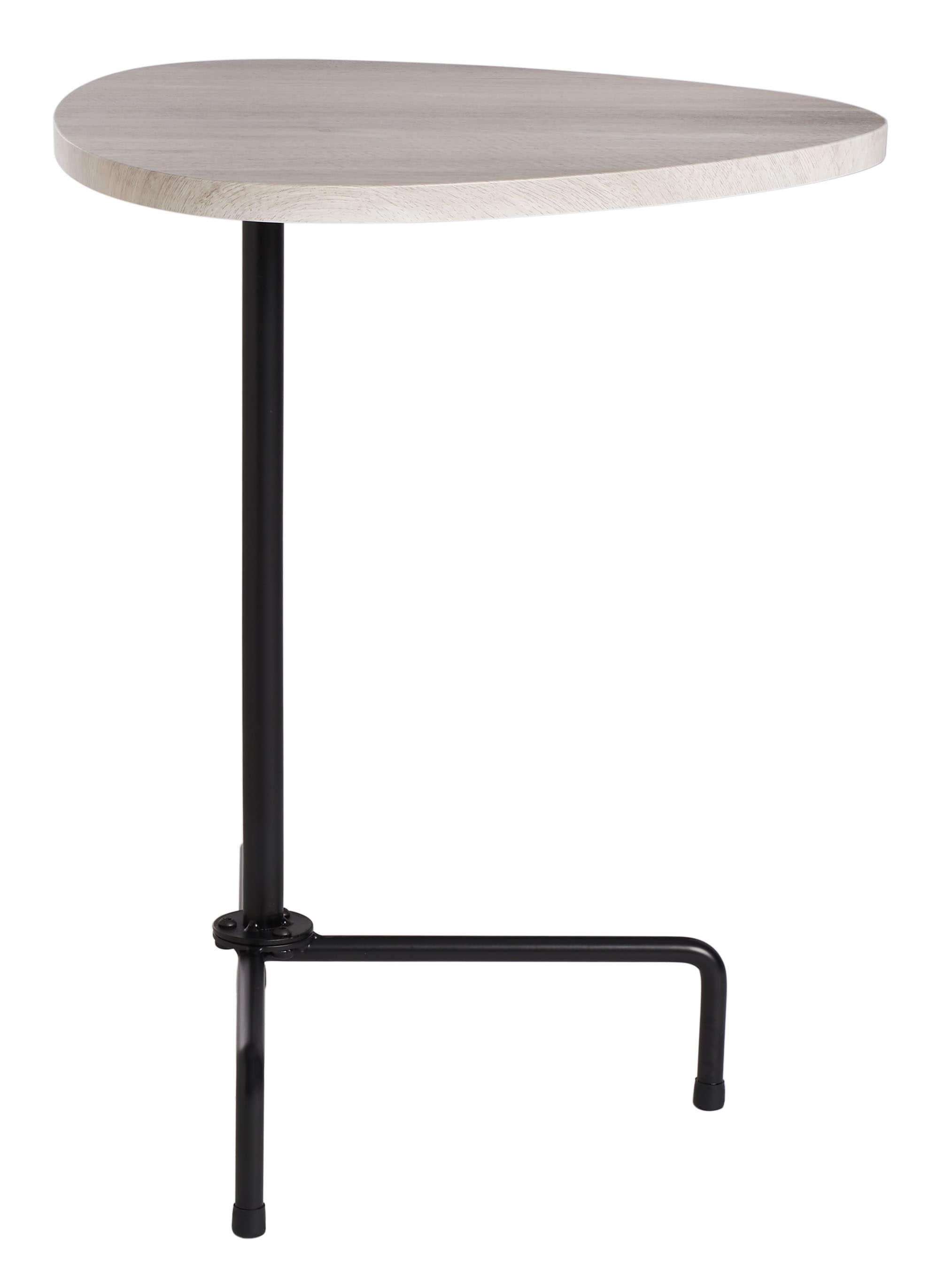 Berlin Tripod Side Table - Light Grey Oak/Black - Safavieh.
