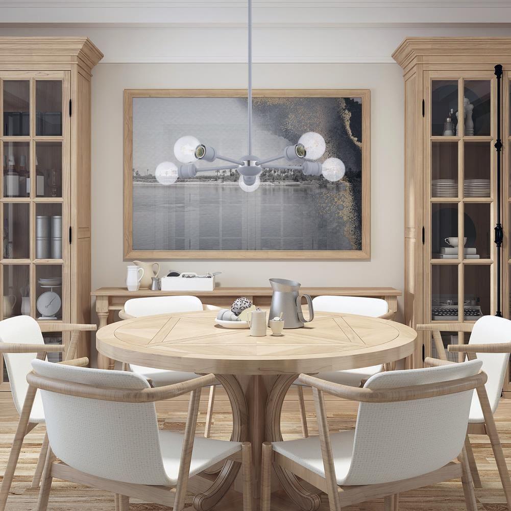 Livex Lighting Lansdale 5 - Light Chandelier in  Nordic Gray
