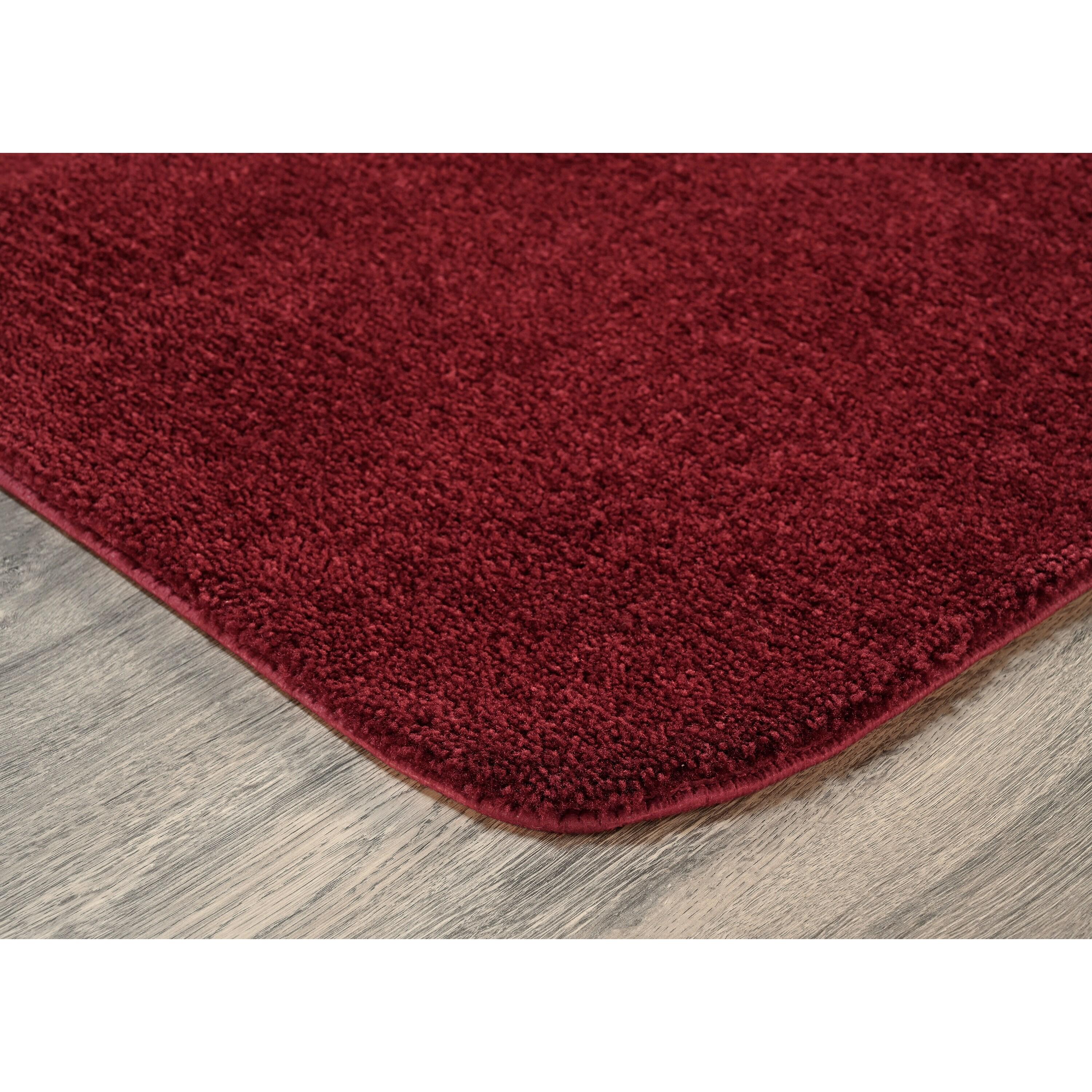 Garland Rug Traditional Bath Rug Set, 4-Piece, Chili Pepper Red