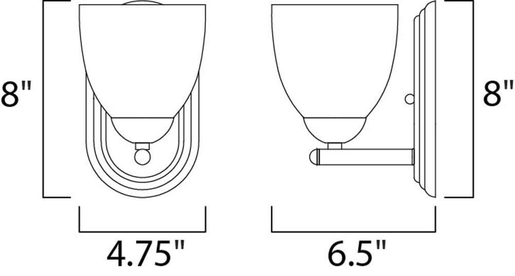 Maxim Lighting Axis 1 - Light Wall Light in  Satin Nickel