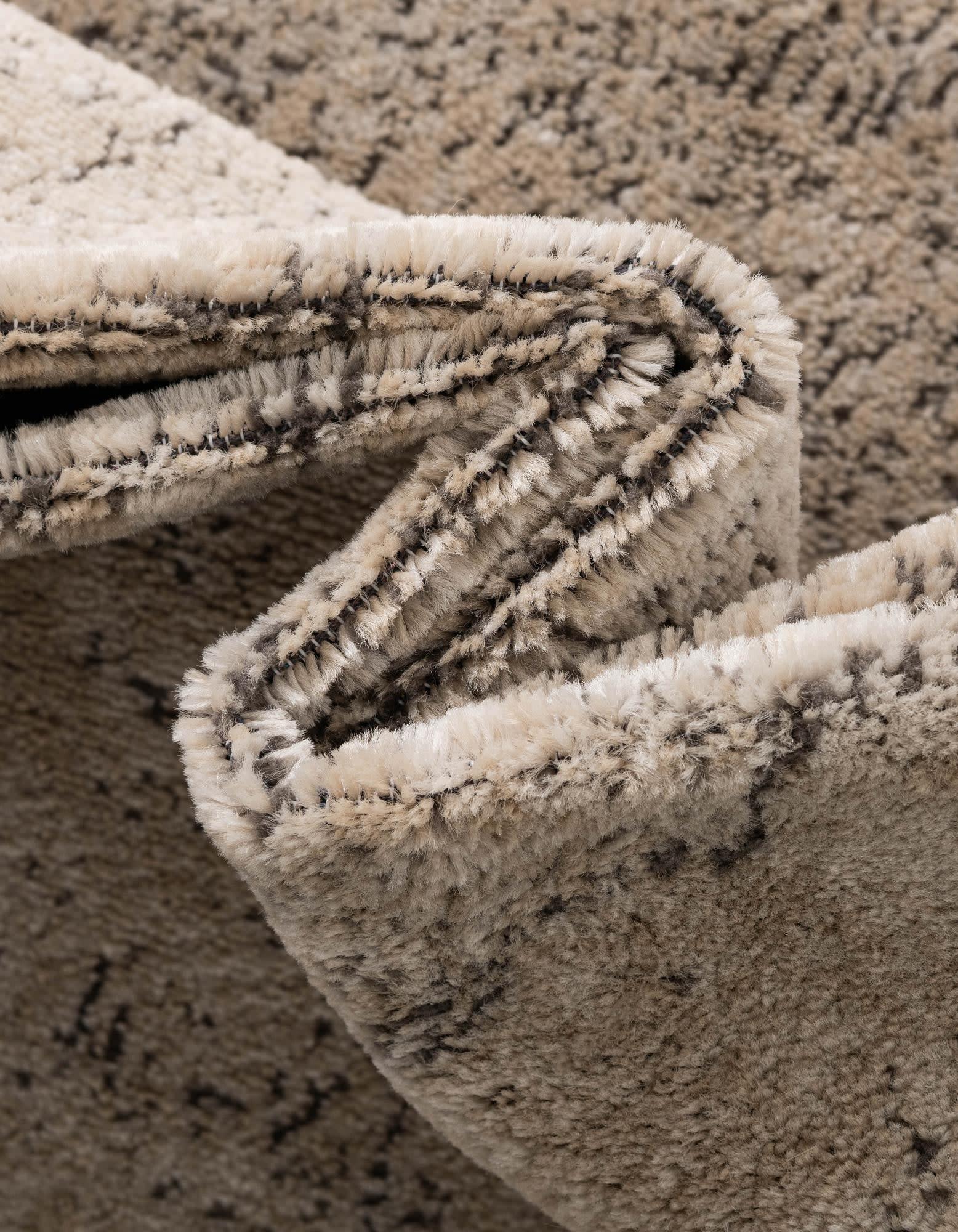 Unique Loom Portland Collection Area Rug - Woodburn (8' Square Ivory/Beige)