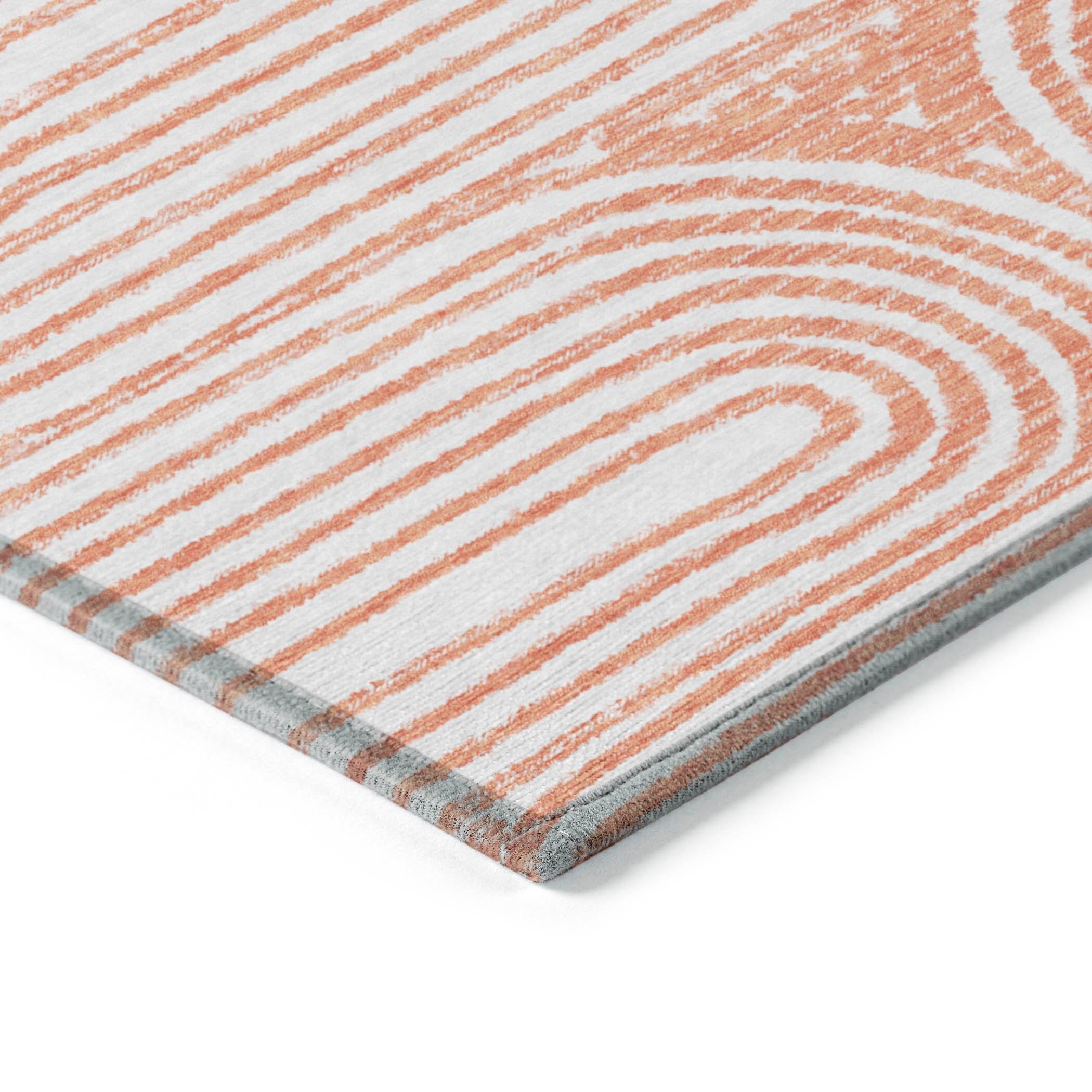 Addison Rugs Chantille ACN540 Salmon 10' x 14' Indoor Outdoor Area Rug, Easy Clean, Machine Washable, Non Shedding, Bedroom, Living Room, Dining Room, Kitchen, Patio Rug