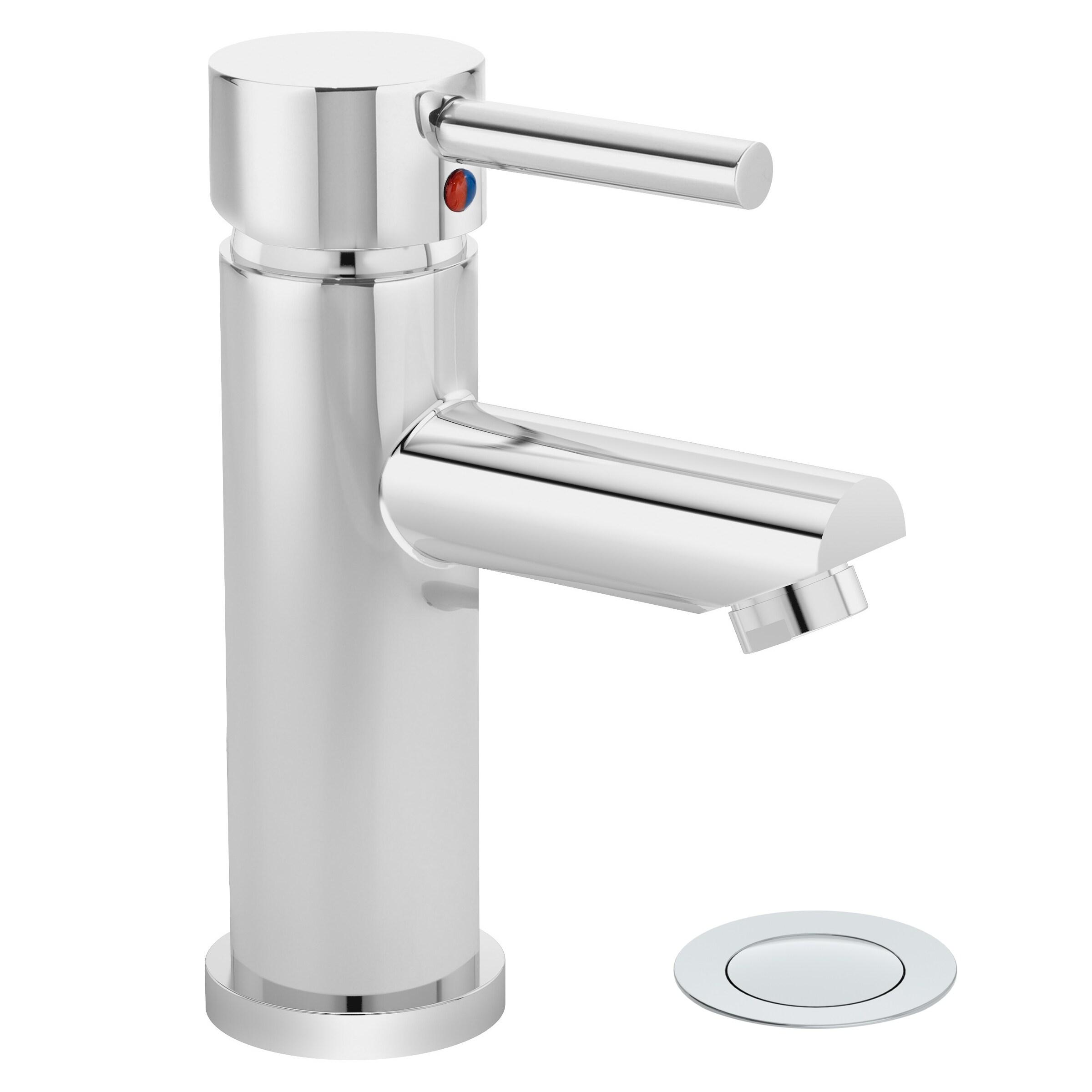 Dia Single Handle Bathroom Faucet with Push Pop Drain