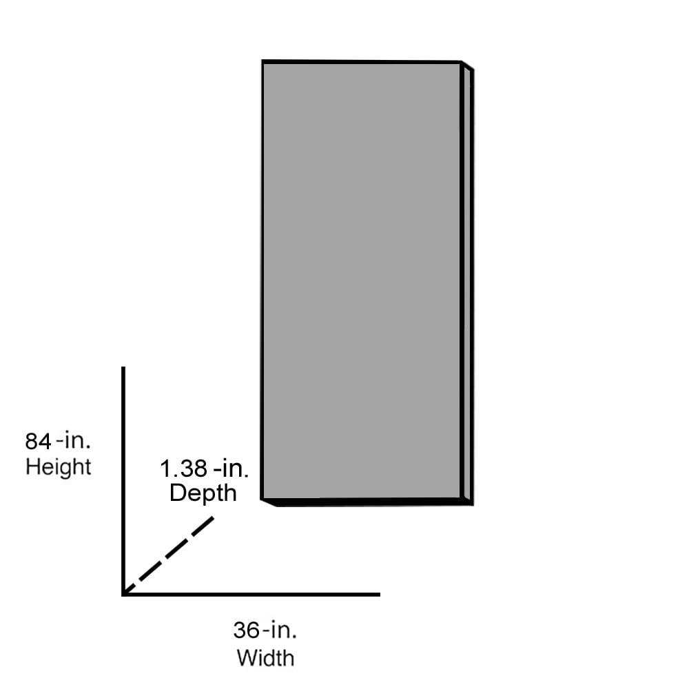 Calhome Paneled Pine Wood Standard Door