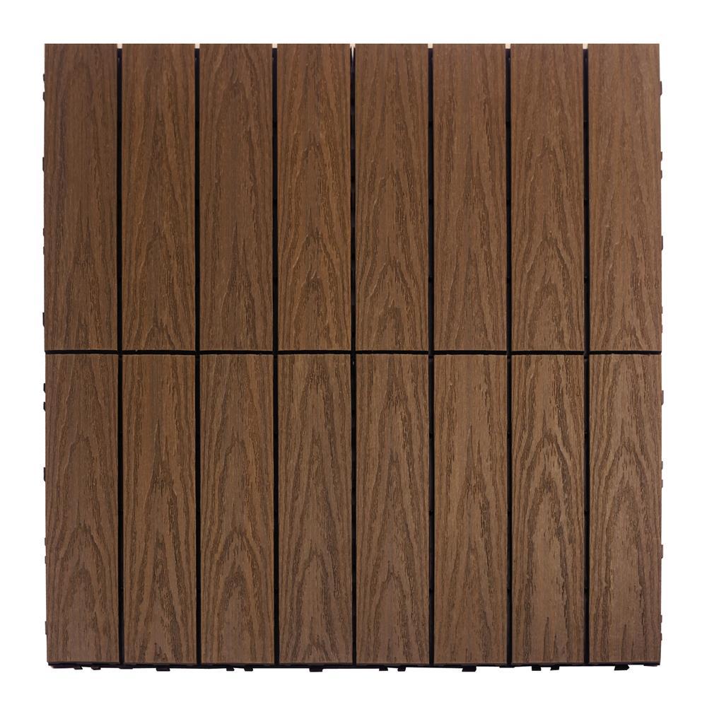 UltraShield Naturale Composite 12" x 12" Interlocking Deck Tile