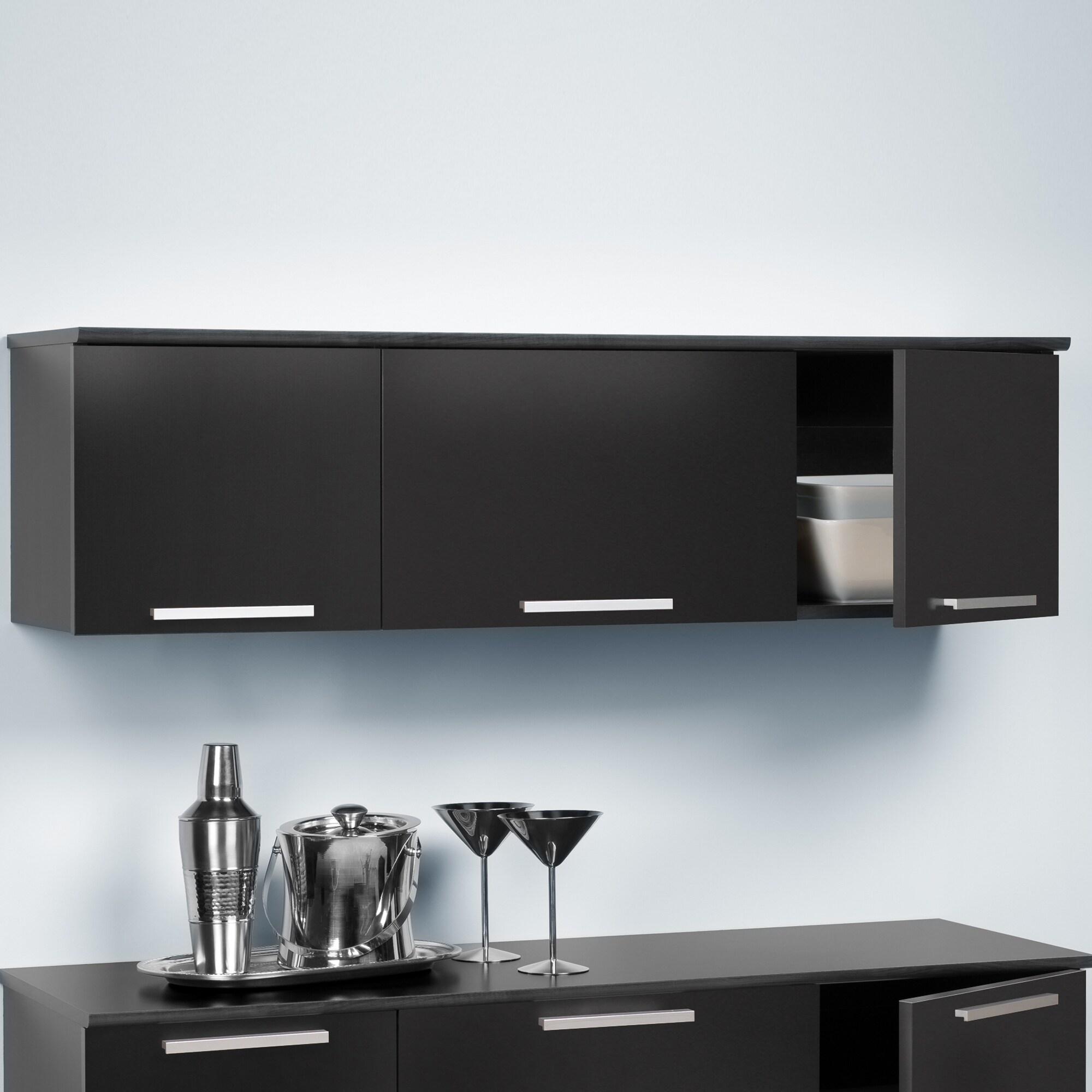 47.25'' W x 13'' H Black Standard Wall Cabinet Ready-to-Assemble