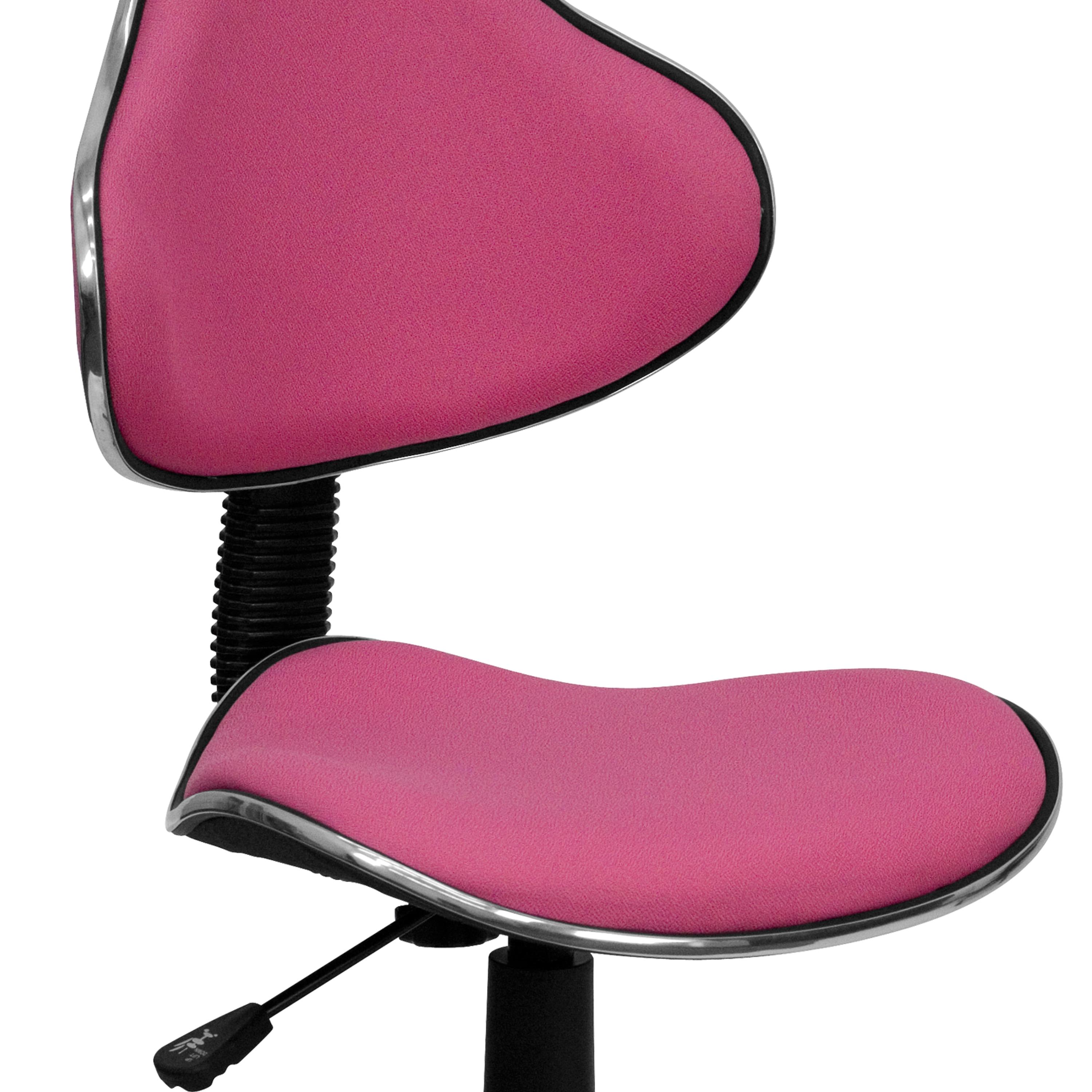 Flash Furniture Whitney Pink Fabric Swivel Ergonomic Task Office Chair