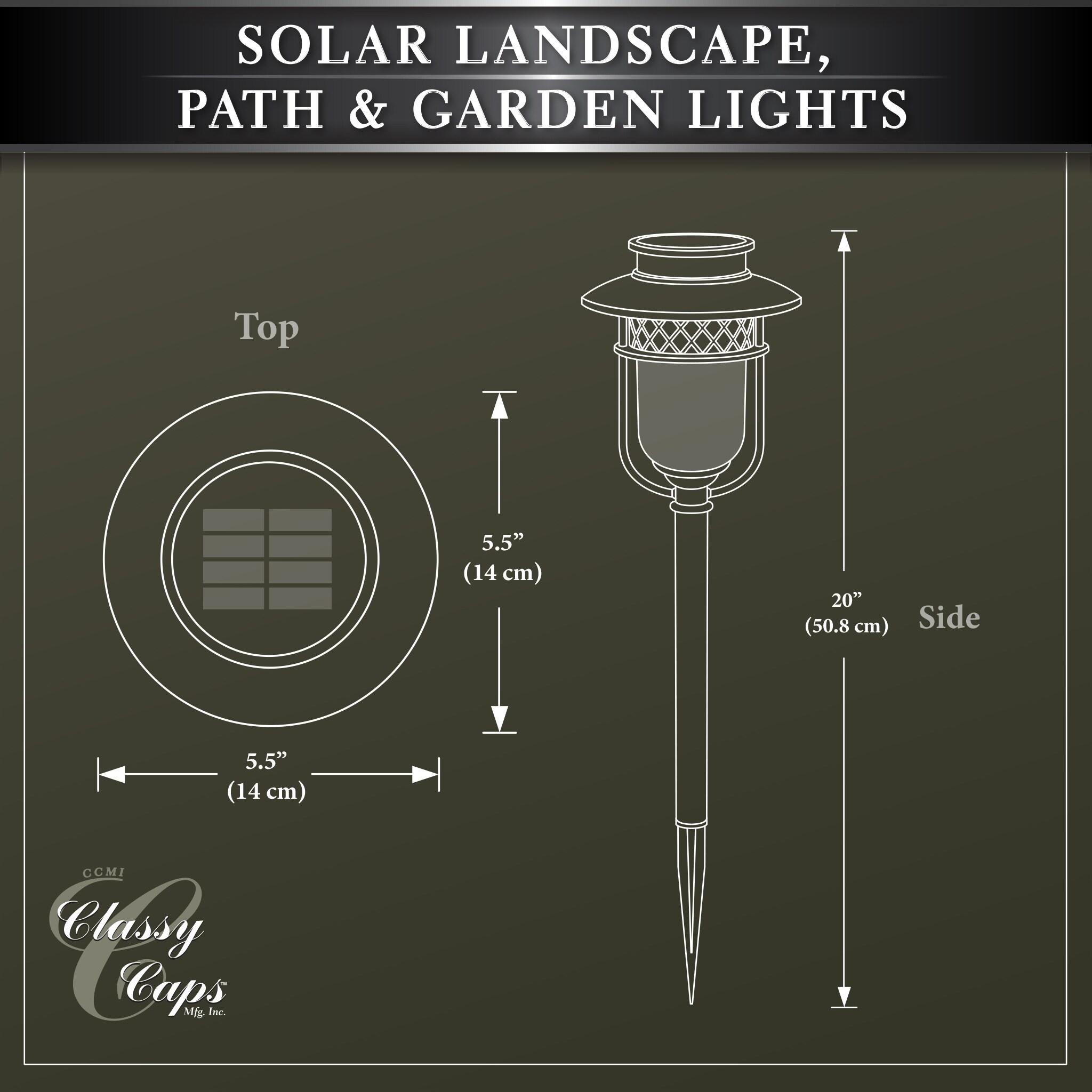 Black Low Voltage Solar Powered Integrated LED Pathway Light Pack (Set of 2)